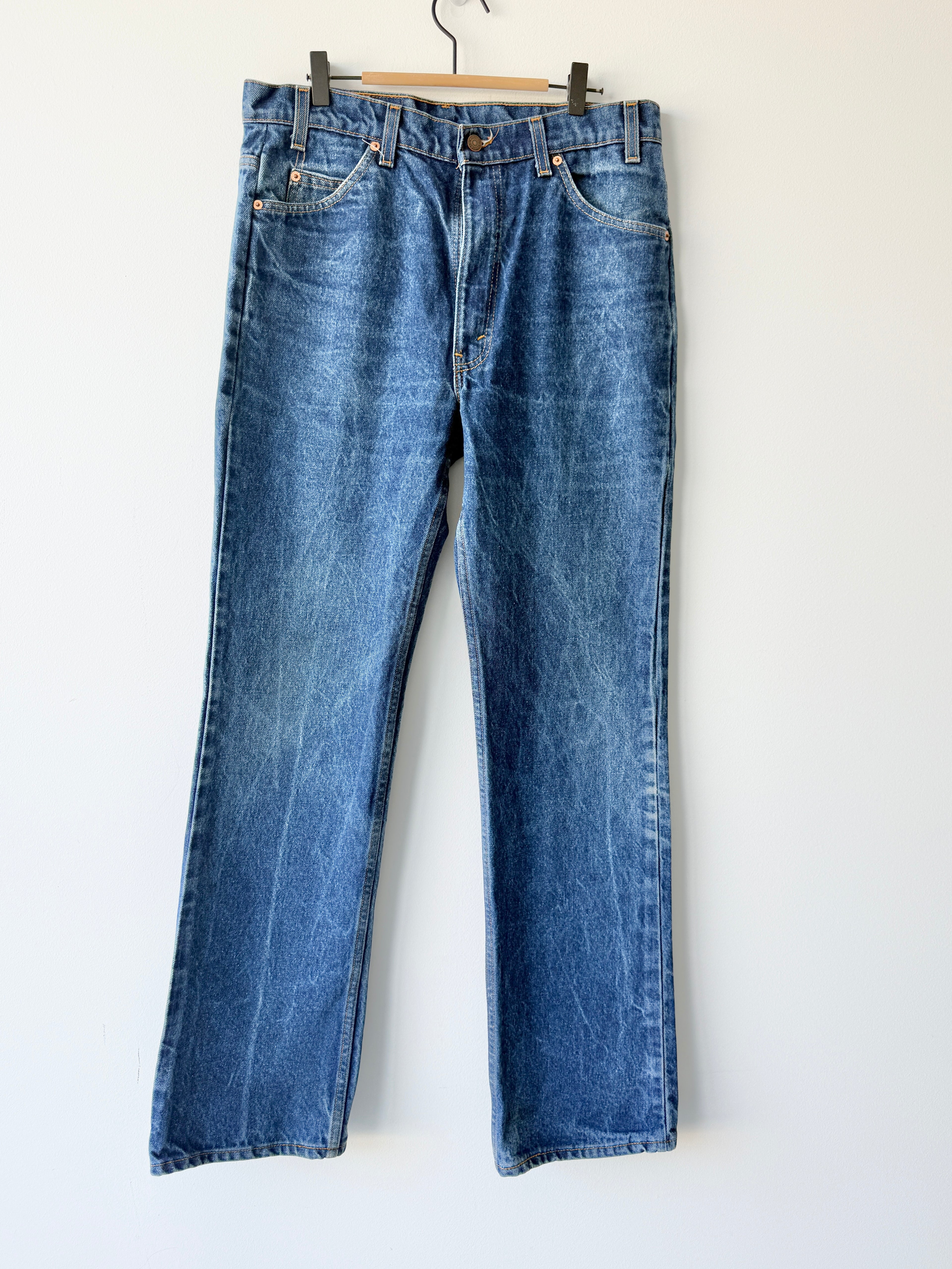 W33 L34 vintage Levis 517 33” measured waist raw blue 517s made in 90s USA