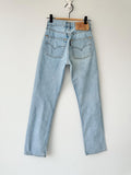 W24 L30 Levis 501 vintage 23-24” measured waist light blue made in y2k