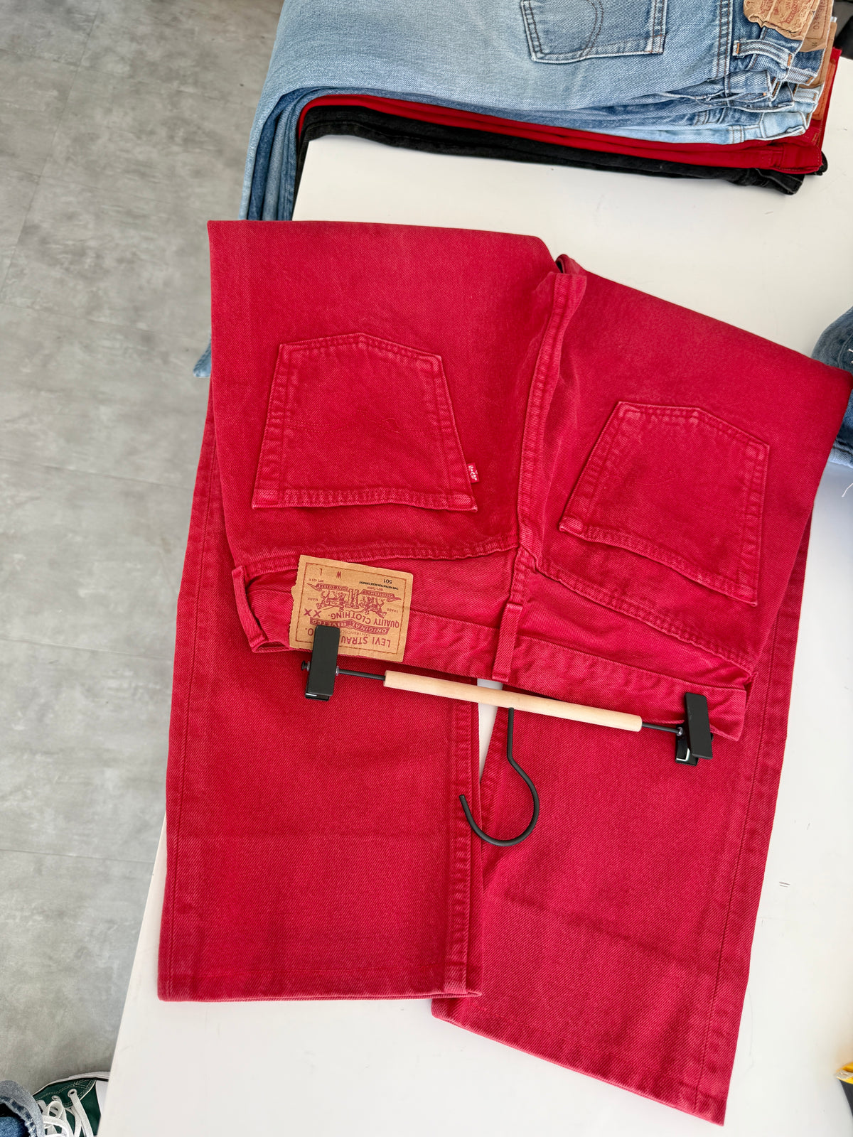 W30 L28 vintage Levis 501 29/30” measured waist red 90s 501s
