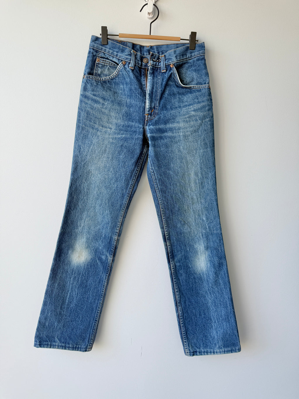 W26 L30 vintage Levis 630 26” measured light faded blue 80s Levi’s 630’s