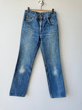 W26 L30 vintage Levis 630 26” measured light faded blue 80s Levi’s 630’s