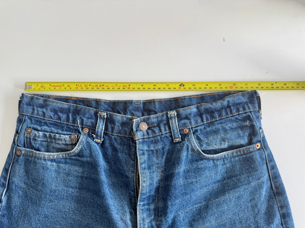 W34 L26 vintage Levis 517 34” measured light blue fade denim 90s Levi’s 517s USA