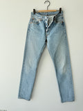 W26 L33 vintage Levis 501 25/26” measured waist medium faded blue 501s Y2K