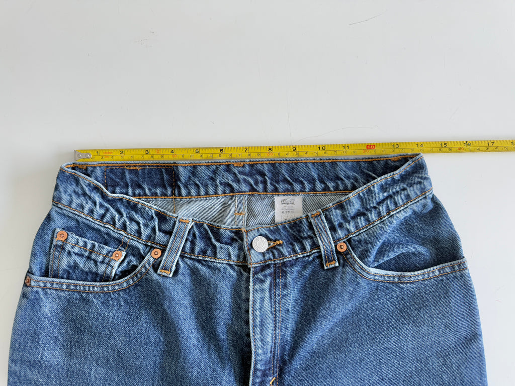 W28 L25 vintage Levis 517 28” measured dark blue 90s Levi’s 517s