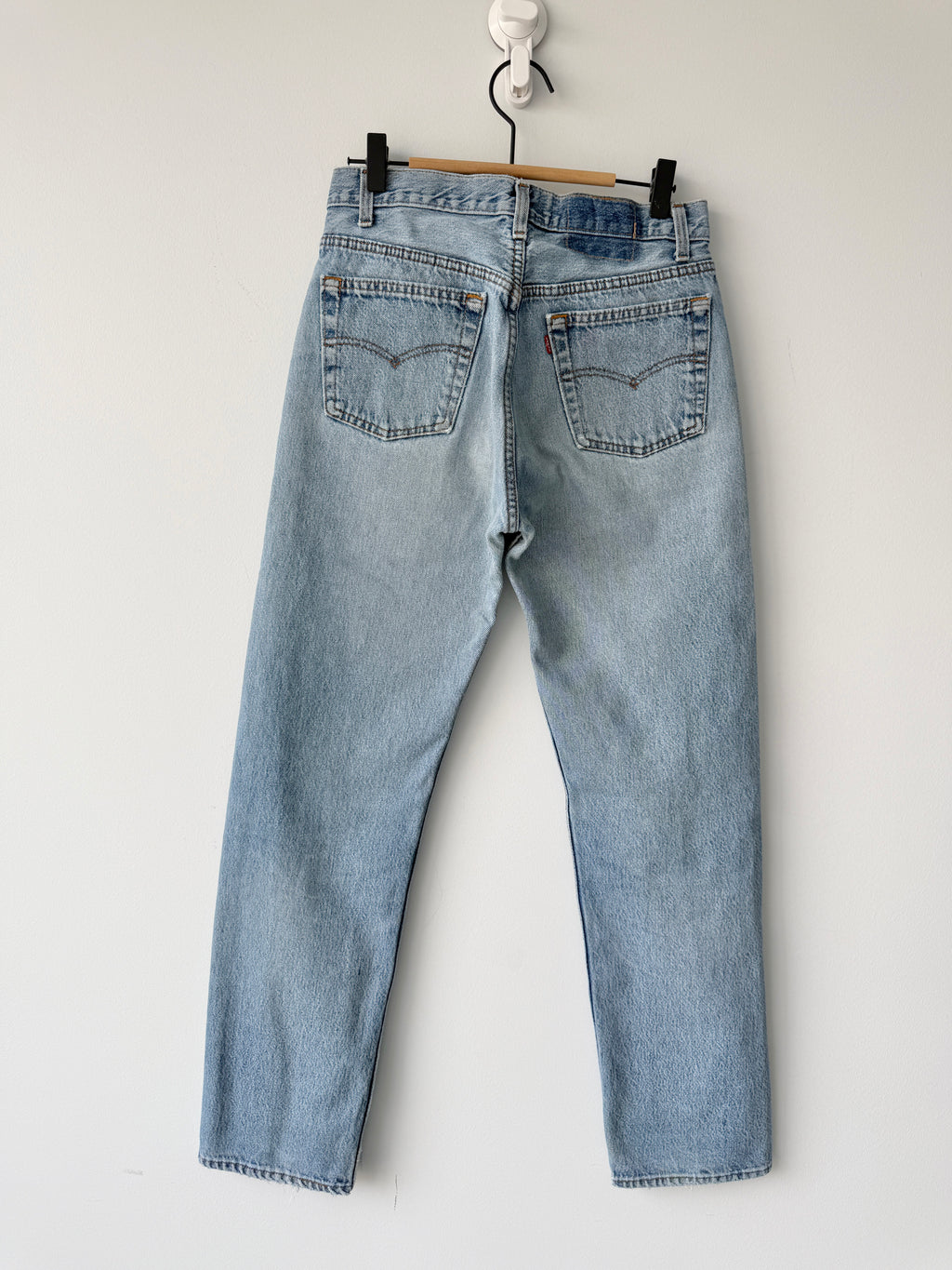 W28 L30 vintage Levis 501 27/28” measured medium light faded blue denim 80/90s Levi’s 501s