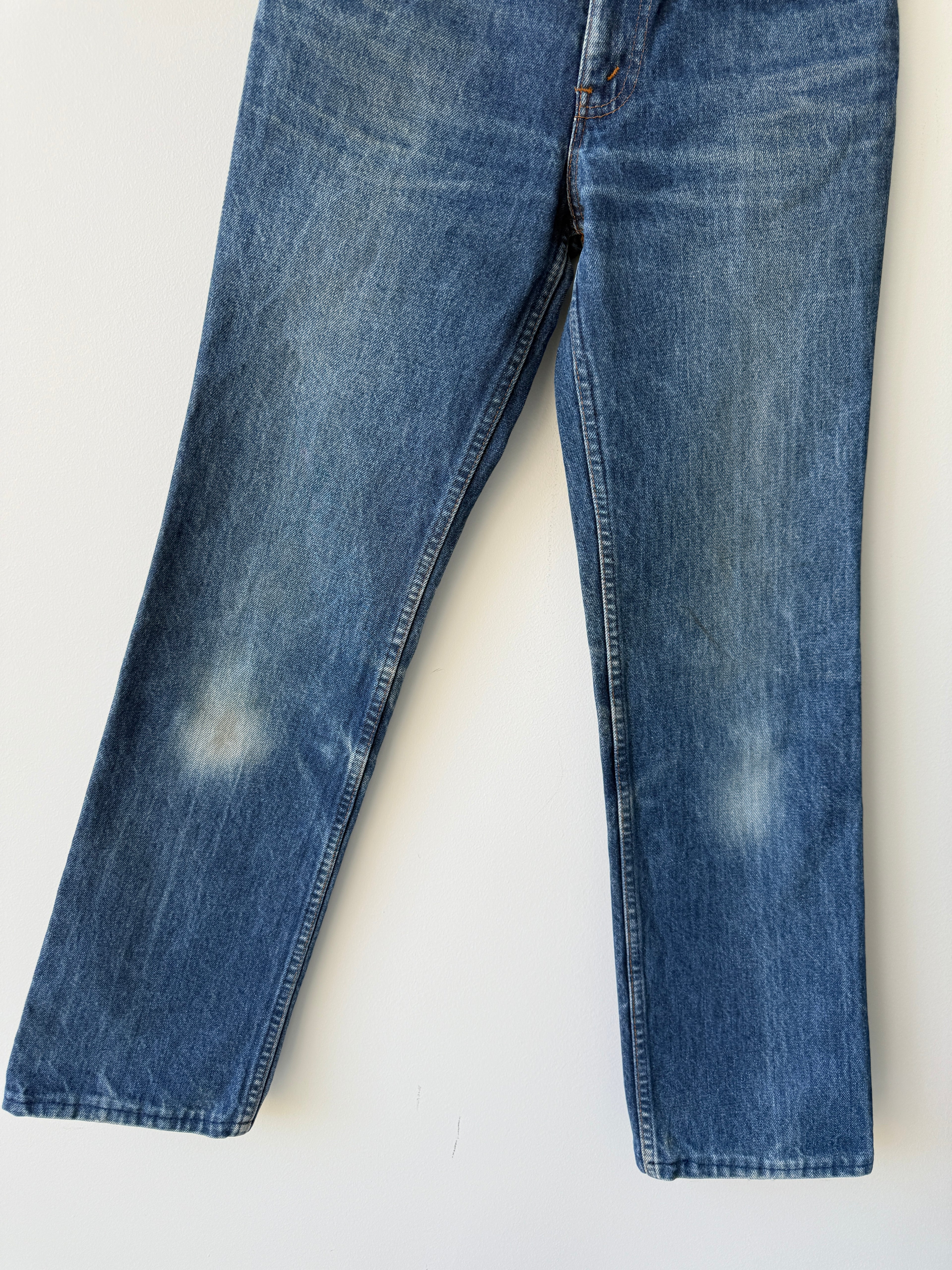 W26 L30 vintage Levis 630 26” measured light faded blue 80s Levi’s 630’s