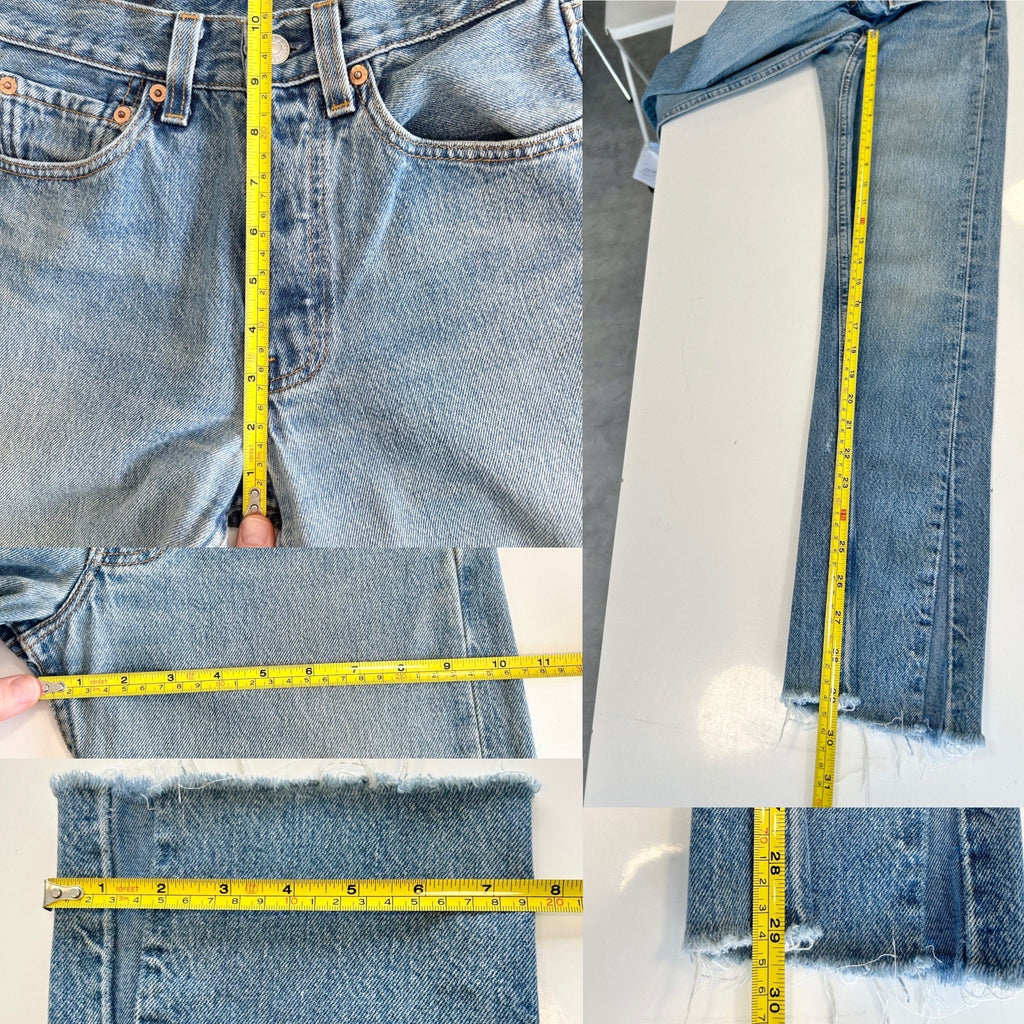 W25 L29 Levis 501 vintage soft worn denim straight leg 501 made in 90s vintage blue 501 vintage Levi’s England