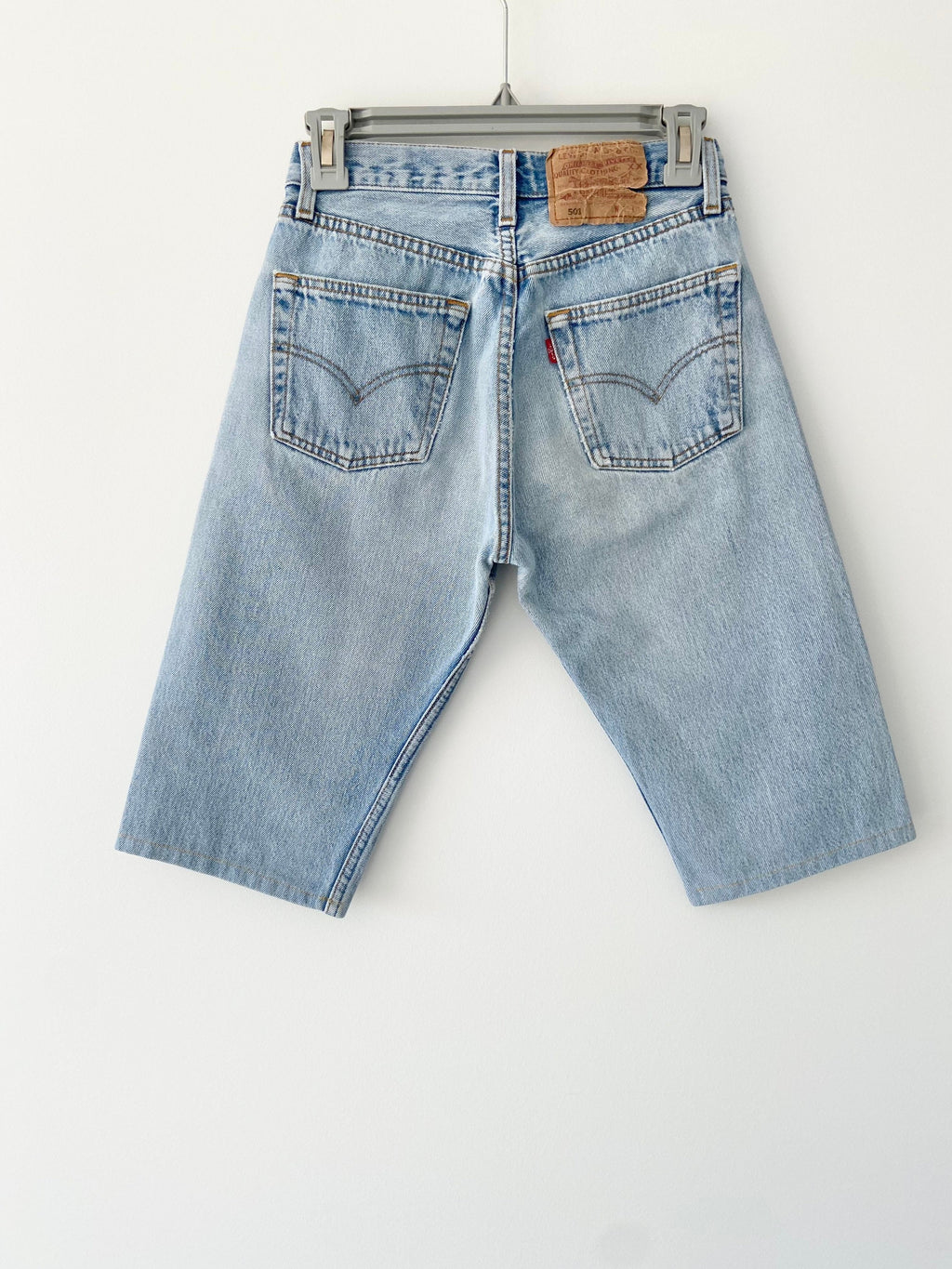 w25 Vintage Levi’s 501 light blue shorts made in Poland 90s