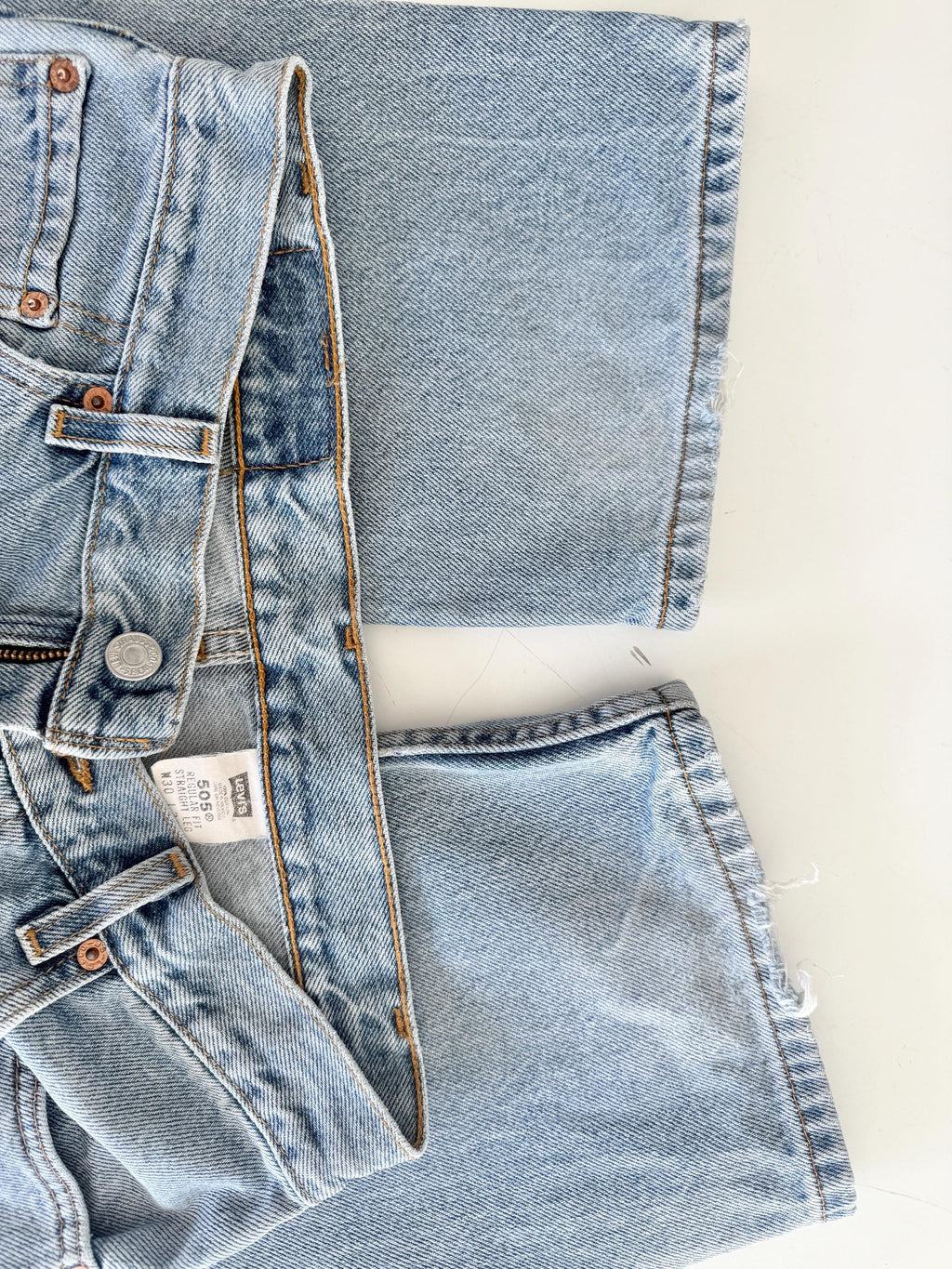 Levis 505 vintage w28/29 L31 light blue 505s made in Columbia straight leg jeans 501 28”/29” waist hols