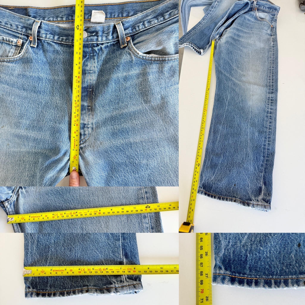 W36 L27 Levis 501 vintage 35-36” measured waist made in Y2K