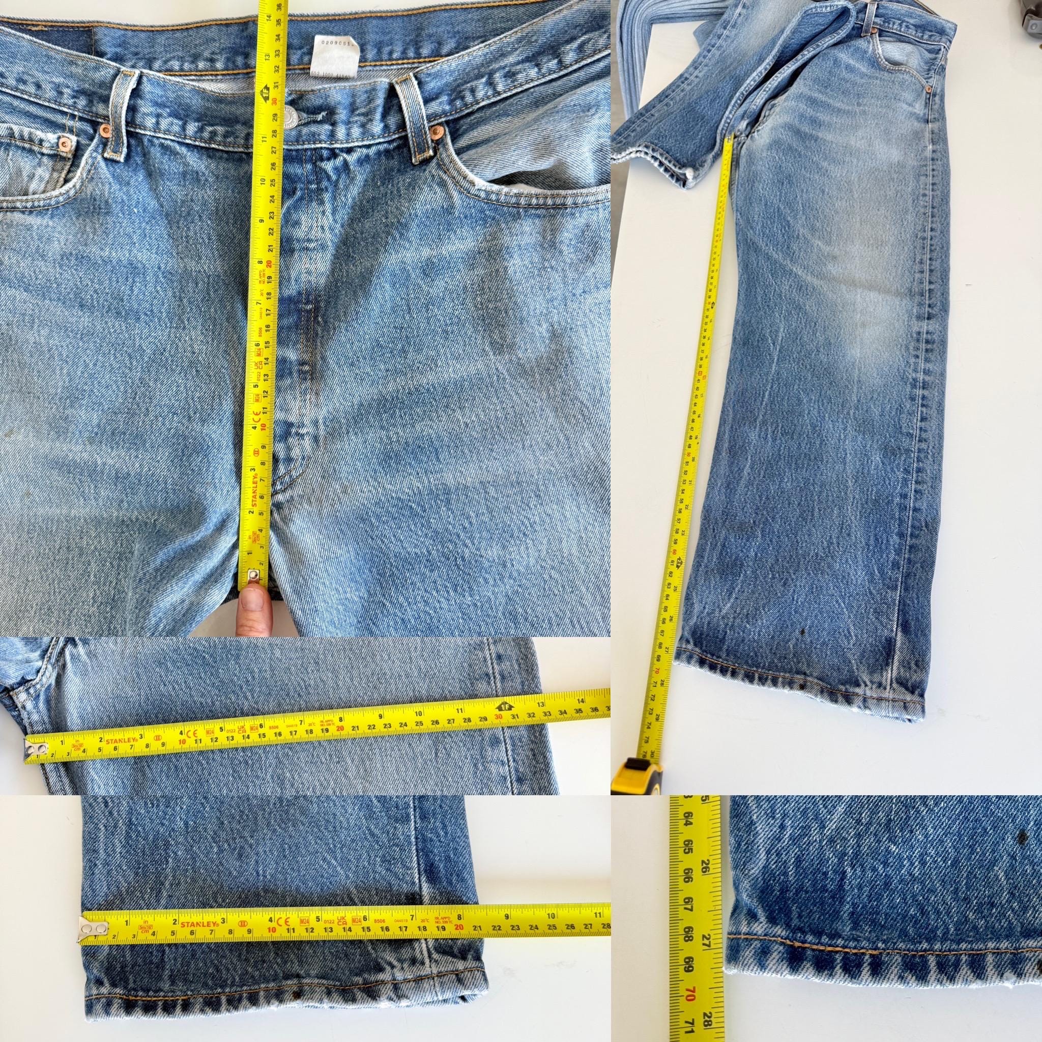 W36 L27 Levis 501 vintage 35-36” measured waist made in Y2K