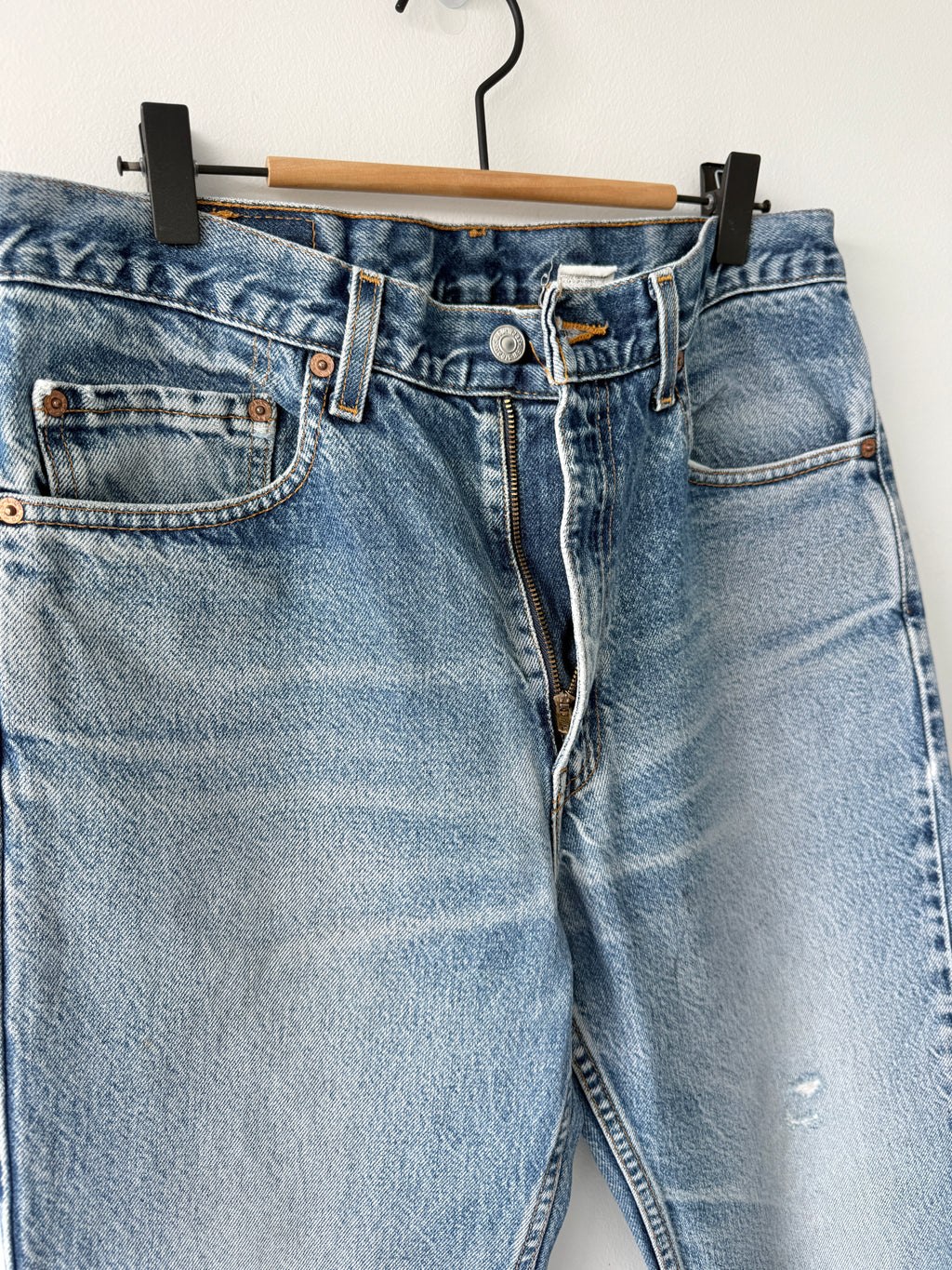 W30 L30 vintage Levis 517 30” measured waist dark faded blue 517s amazing Wallet mark