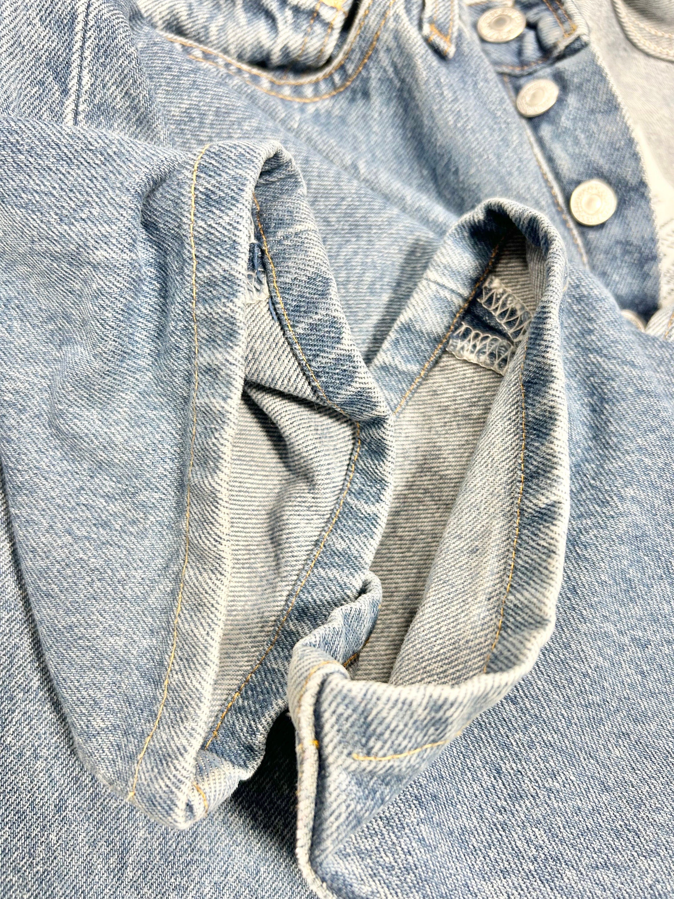 Levis 501 jeans w23 L27 medium blue denim faded blue wash light blue 501 vintage 501s