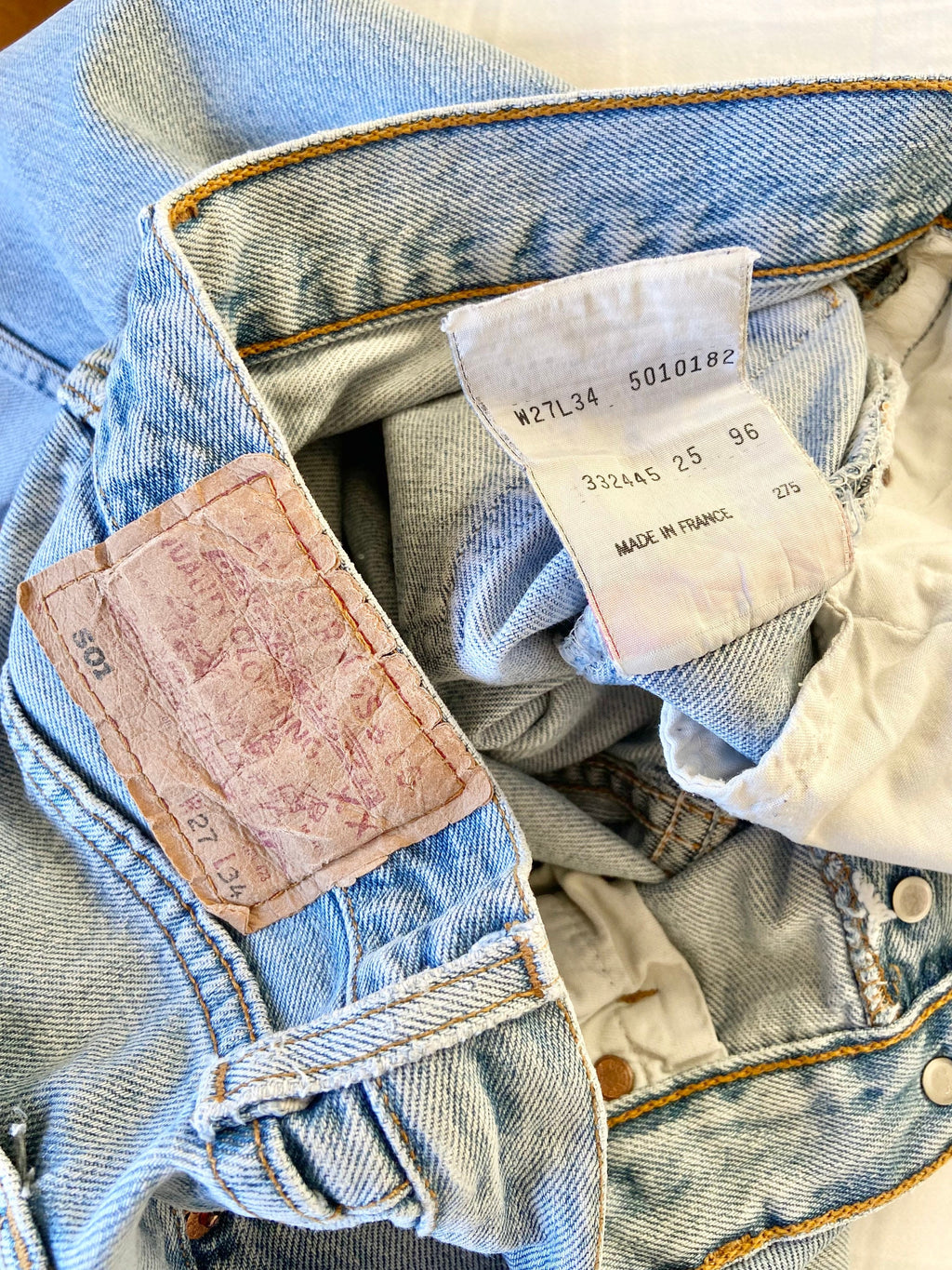 Vintage levis 501 w26” made in France