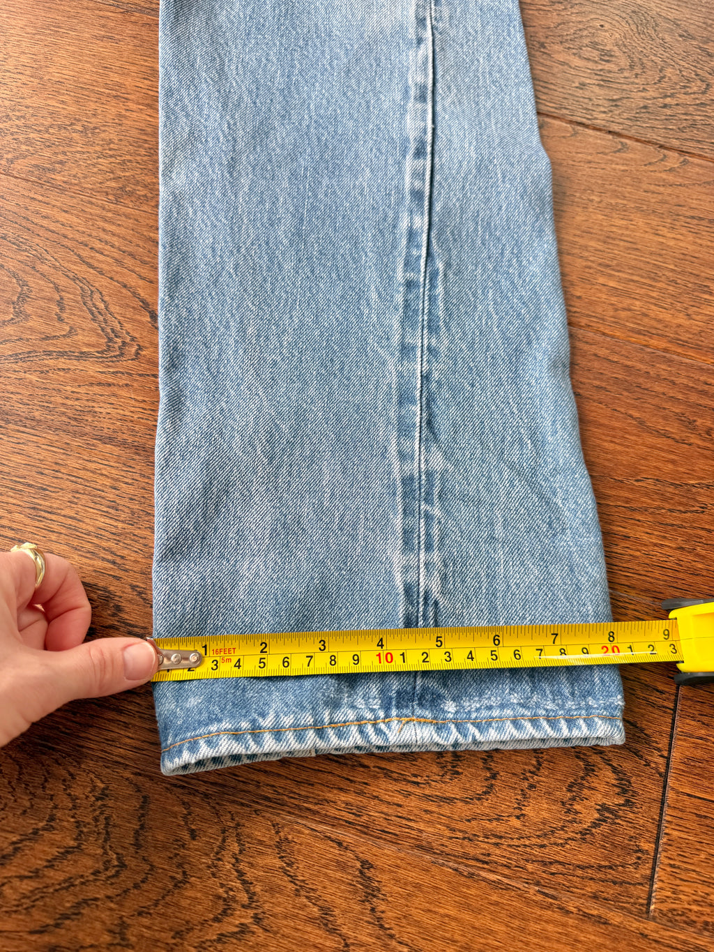 Selvedge W30 L33 vintage Levis 501 29/30” measured light faded blue denim 80’s 501s USA selvedge denim