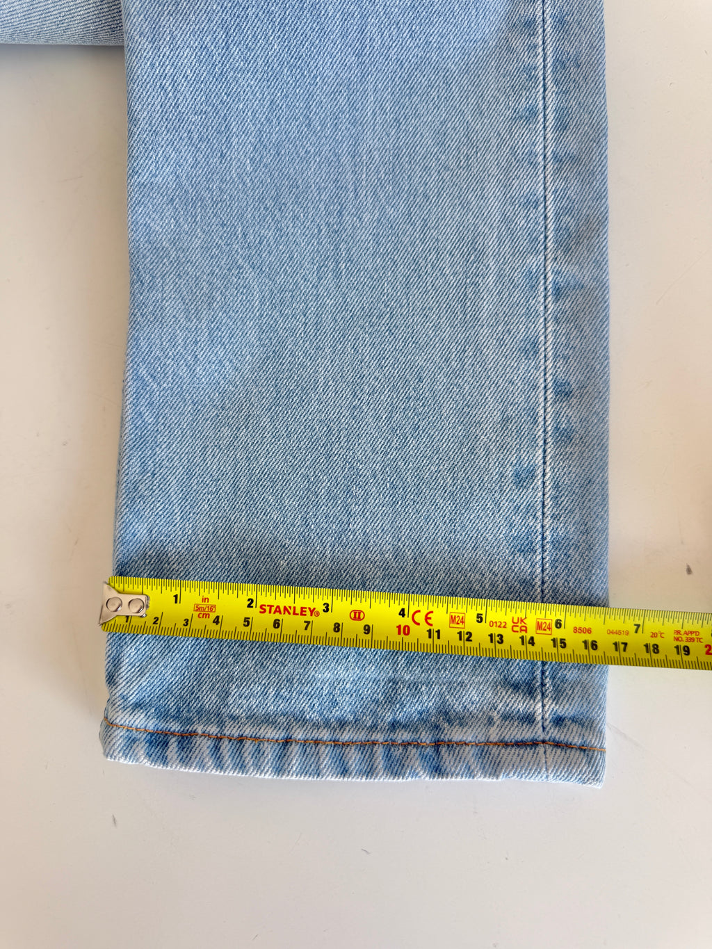W23 L29 vintage Levis 501s 22/23” measured light blue fade 501s 90s  USA for women tag