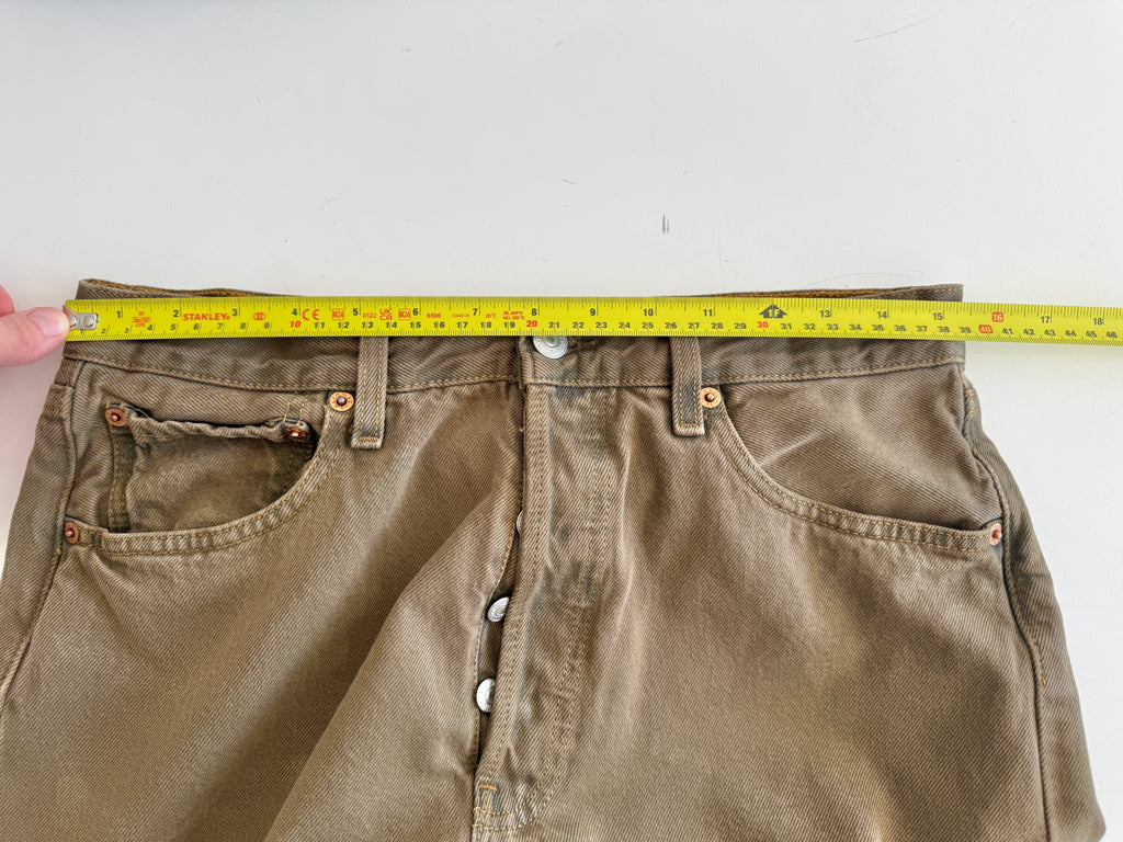 W30 L28 vintage Levis 501s 29/30” khaki/ brown Levi’s 501s 90s