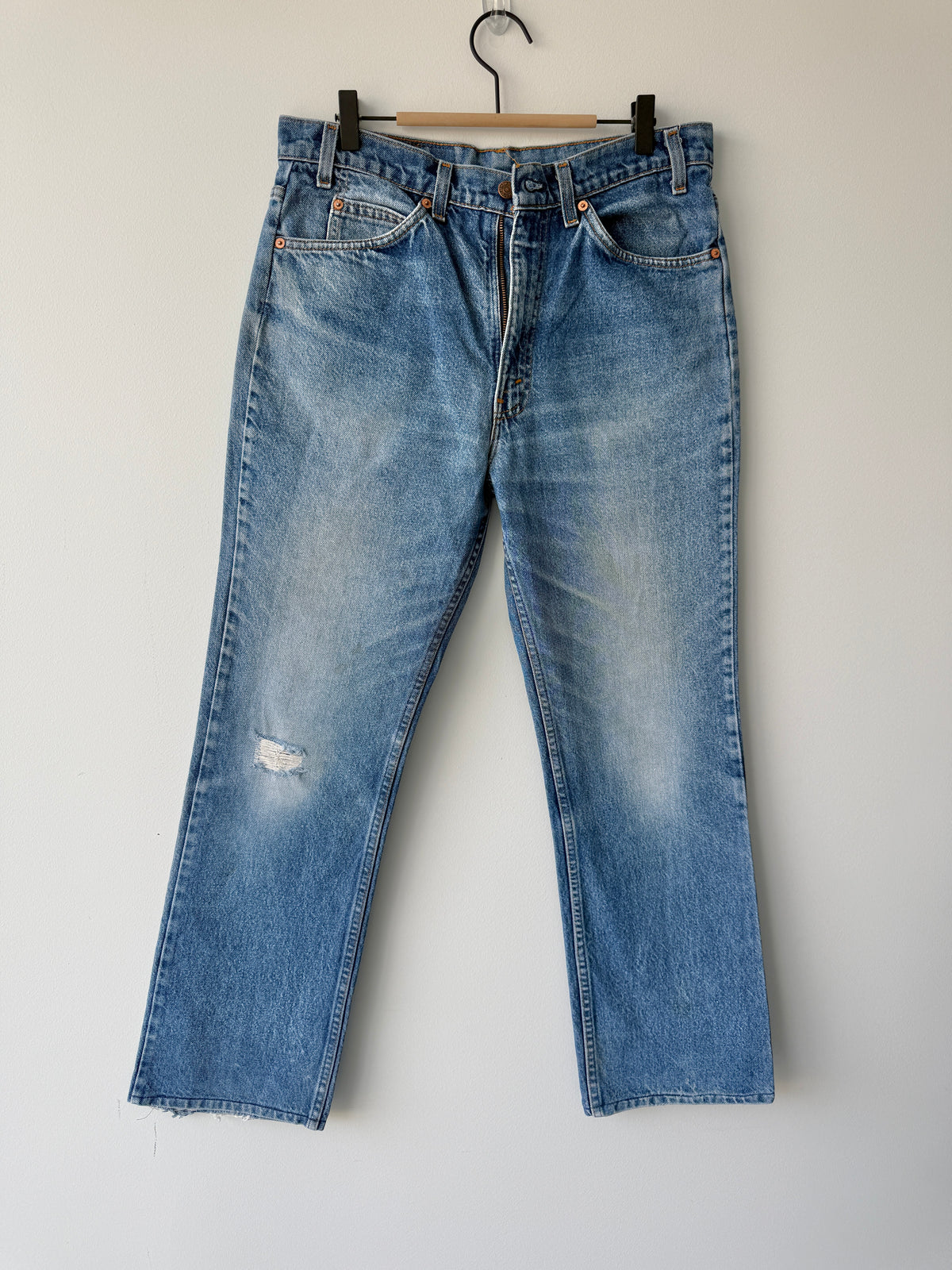 W32 L28 vintage Levis 517 faded medium blue 32” measured waist 517s 80s USA
