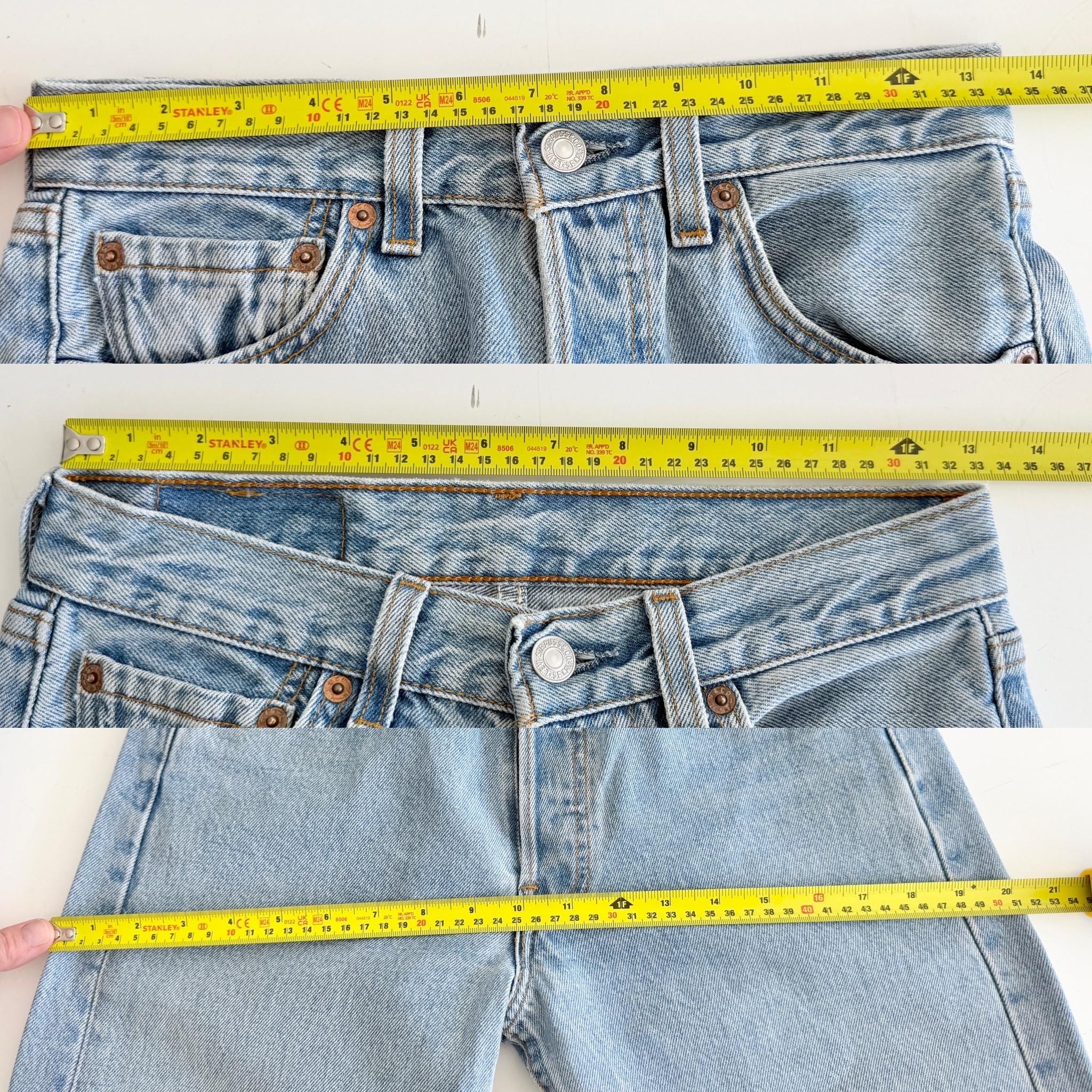 W26 L28 Levis 501 vintage 25-26” waist light blue 501s made in USA y2k