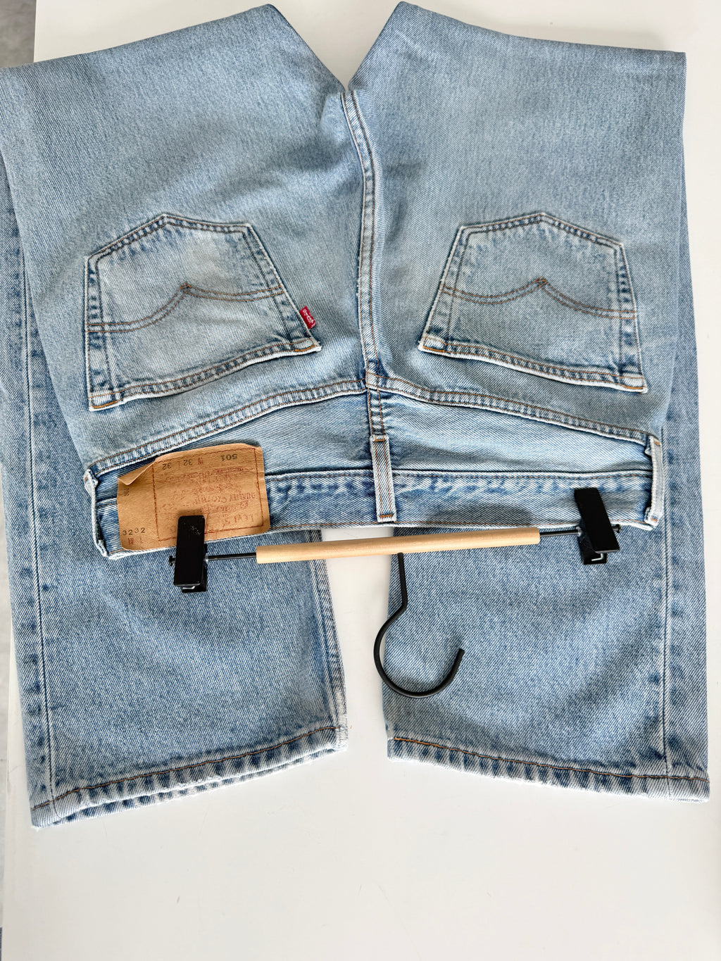 Soft W30 L31 vintage Levis 501 29/30” light blue faded Levi’s 501s Y2K