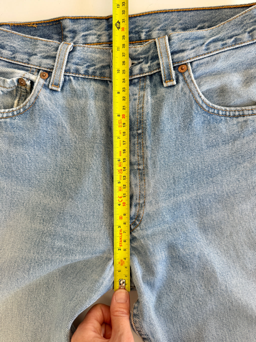 W29 L31 vintage Levis 501 28/29” measured fade light denim USA 501s Y2K