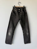 W22 L27 vintage Levis 501s 21/22” measured black fade 501s 90s