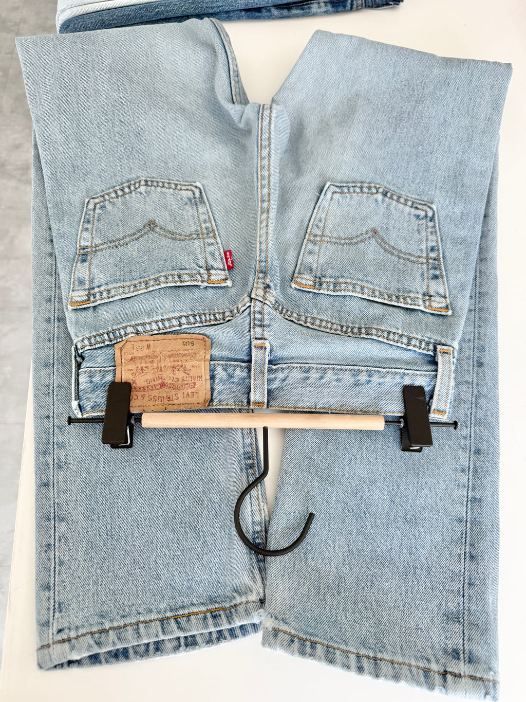 W23 L30 vintage Levis 501 22-23”measured light blue 90s USA 501s