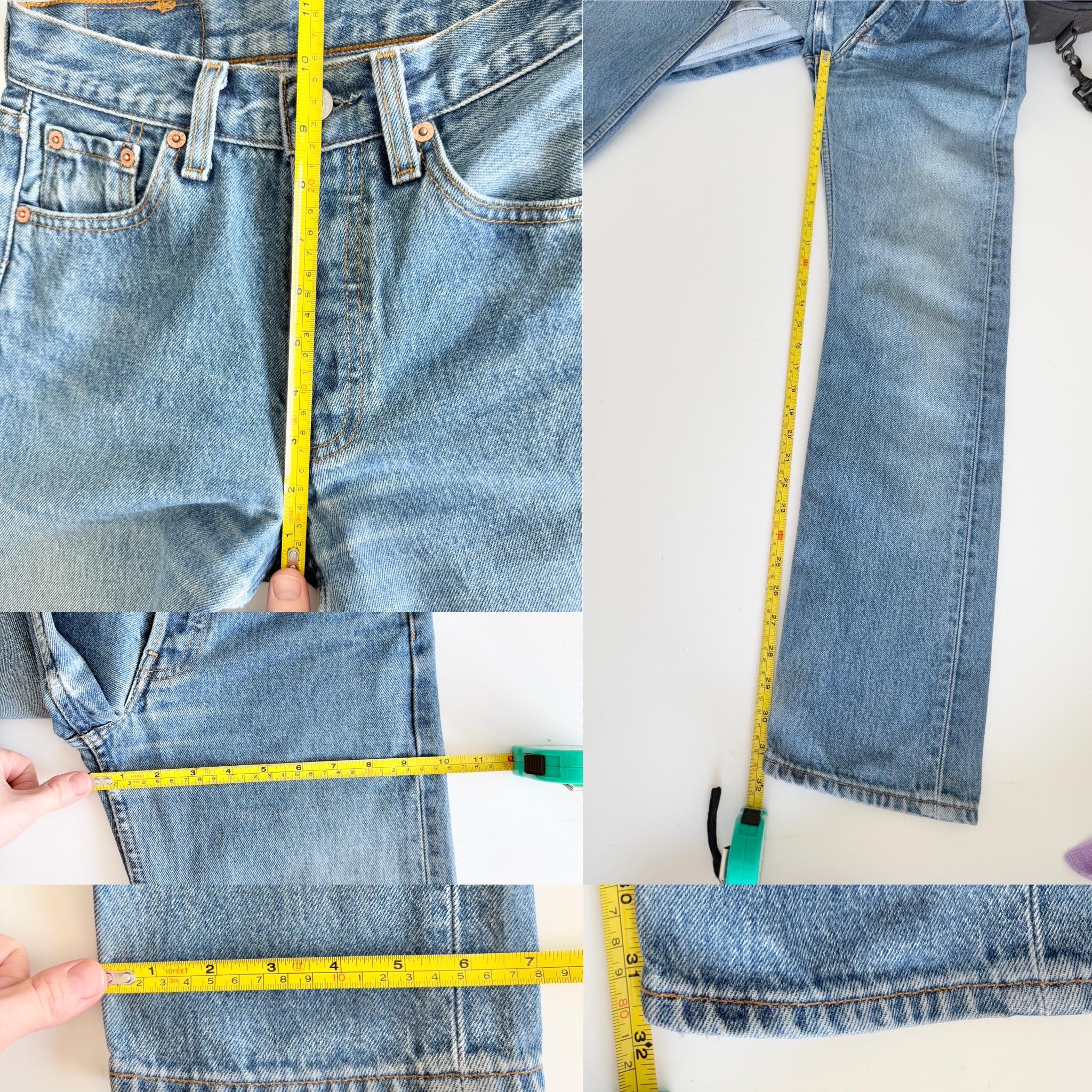 Levis 501 vintage w24 L31 medium blue  501s 90s straight leg jeans 501 23”/24” waist (januk)