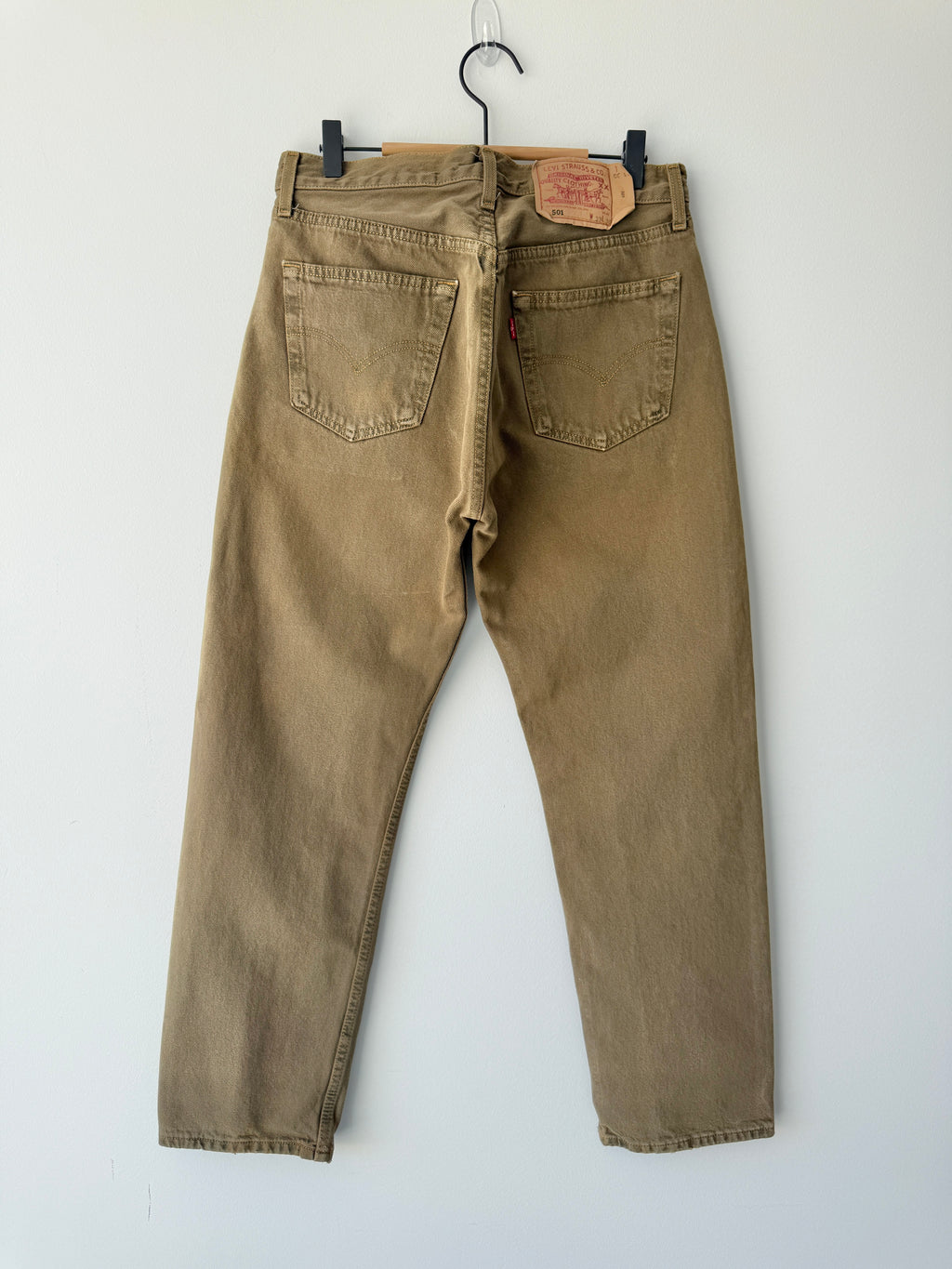 W30 L28 vintage Levis 501s 29/30” khaki/ brown Levi’s 501s 90s