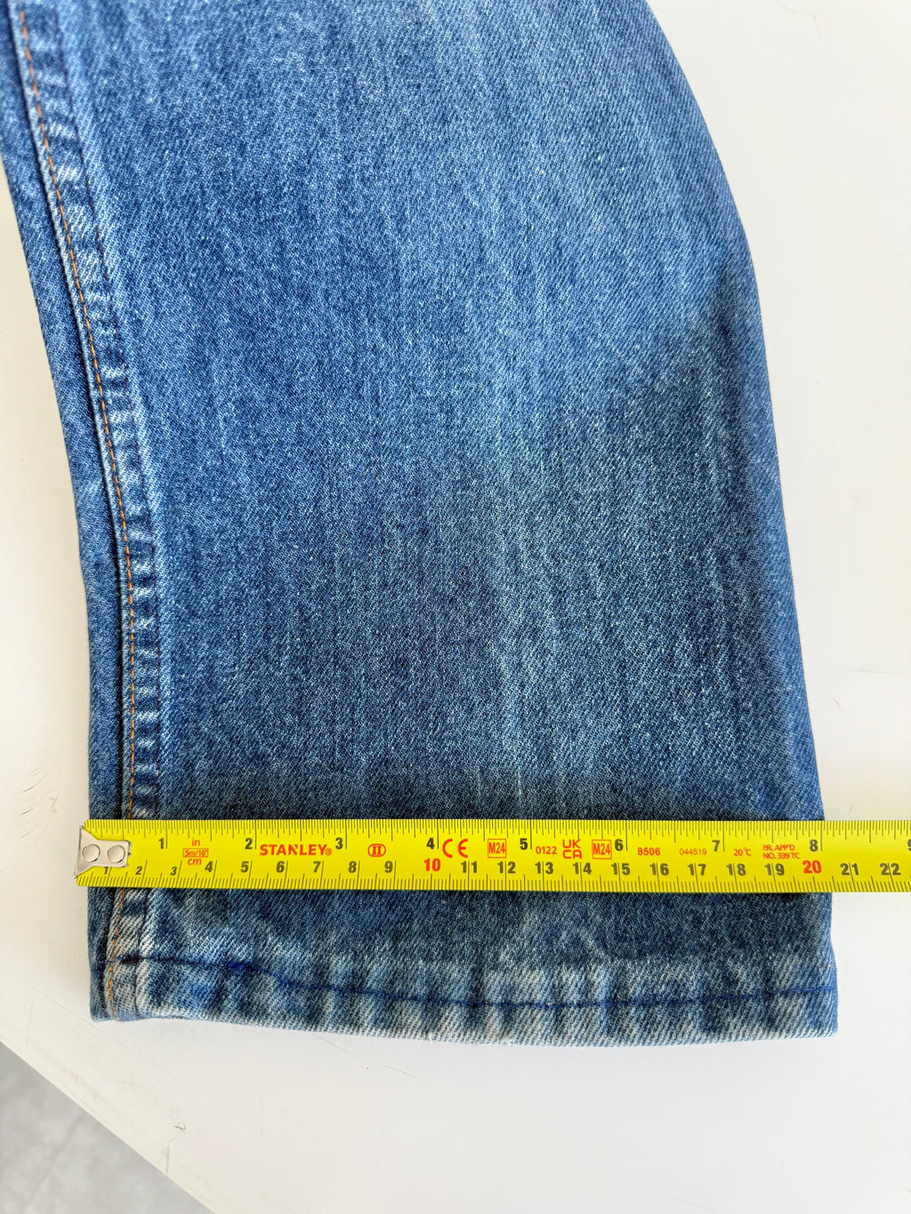 W26 L30 vintage Levis 630 26” measured light faded blue 80s Levi’s 630’s