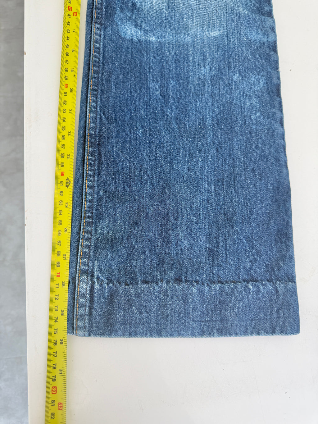 W31 L29 vintage Levis 630 30/31” measured waist dark faded blue 630s 80s   Orange tab