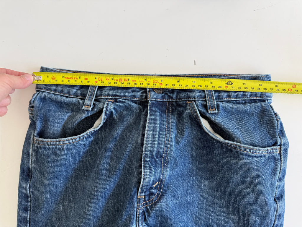 W28 L30 vintage Levis 646 27/29” measured dark blue denim light wallet mark 646s Y2K