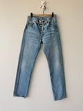 W26 L30 vintage Levis 501 25-26” measured medium blue 90s Levi’s 501s