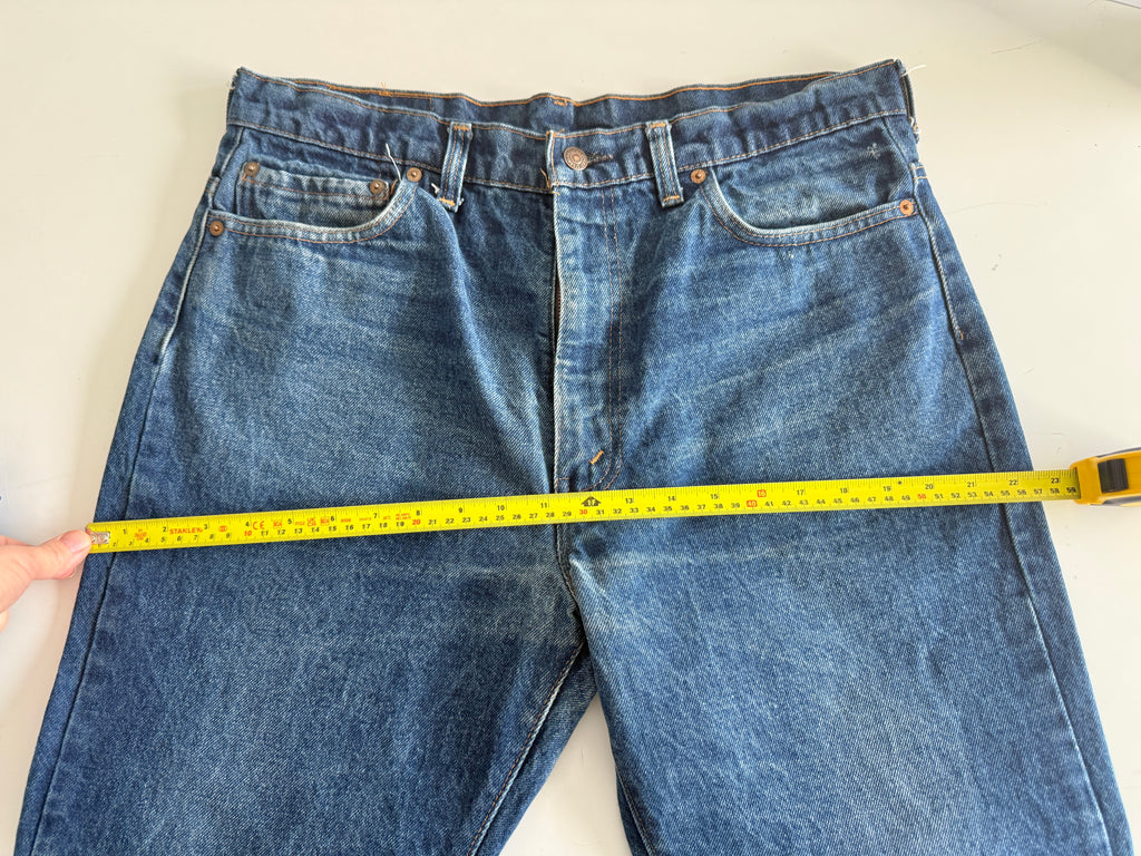 W34 L26 vintage Levis 517 34” measured light blue fade denim 90s Levi’s 517s USA