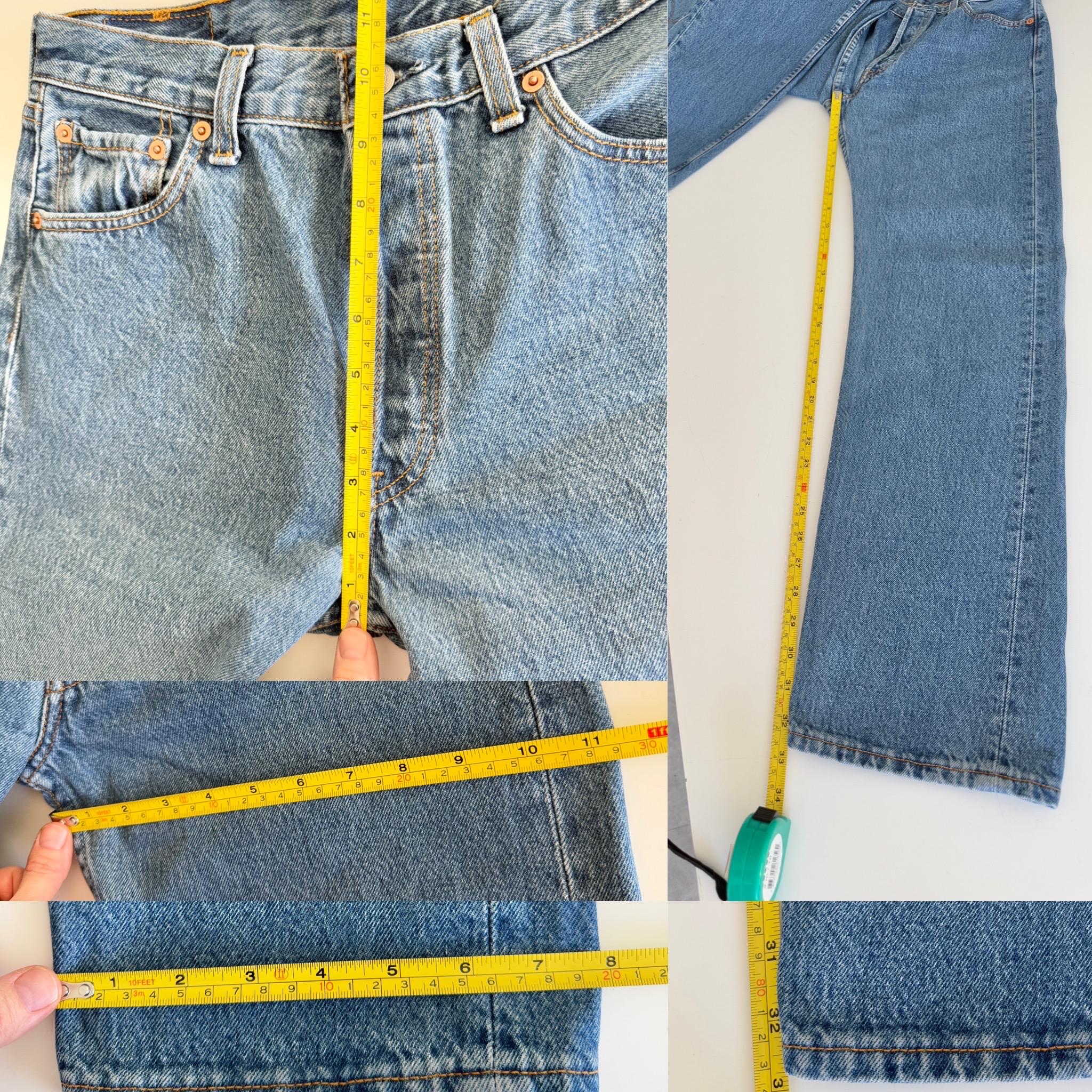 Levis 501 vintage w28 L32 medium blue 501s made in Spain straight leg jeans 501 27”/28” waist (febuk)