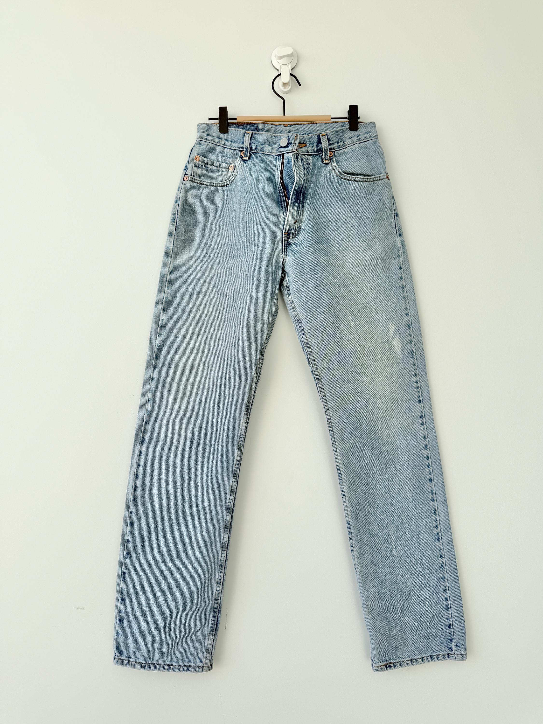 Levis 505 vintage w28/29 L31 light blue 505s made in Columbia straight leg jeans 501 28”/29” waist hols