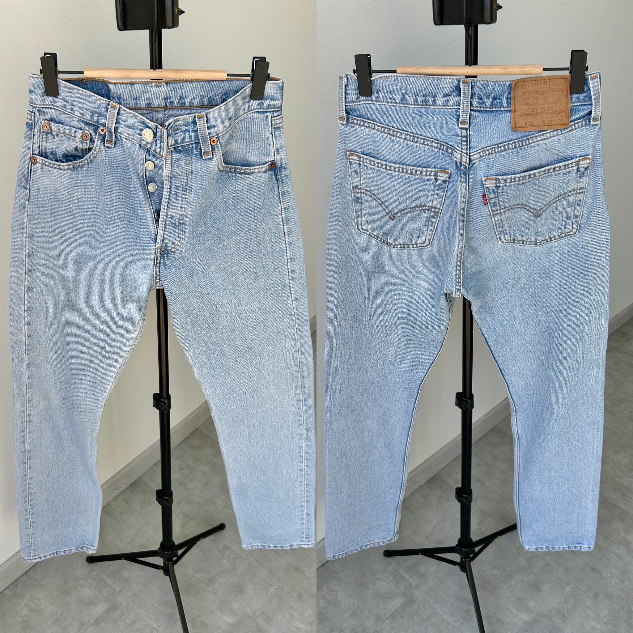 Levis 501 vintage w26 L31 Levi’s faded light blue straight leg Levi’s 501 90s USA vintage Levi’s 501  (25/26 waist)