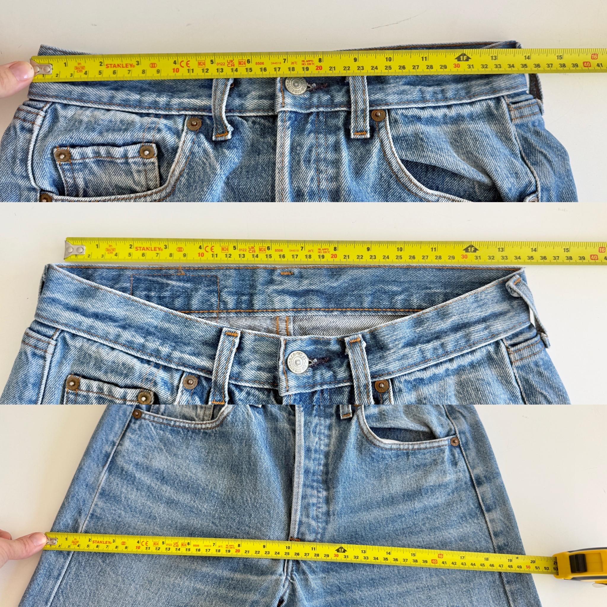 W27 L29 Levis 501 vintage 26-27” measured waist dark faded made blue made in 80s