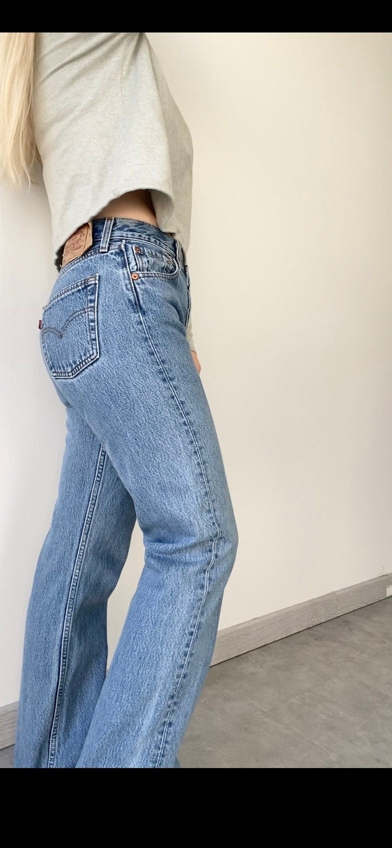 Levis 501 jeans w28 L32 blue denim blue Levi’s vintage 501