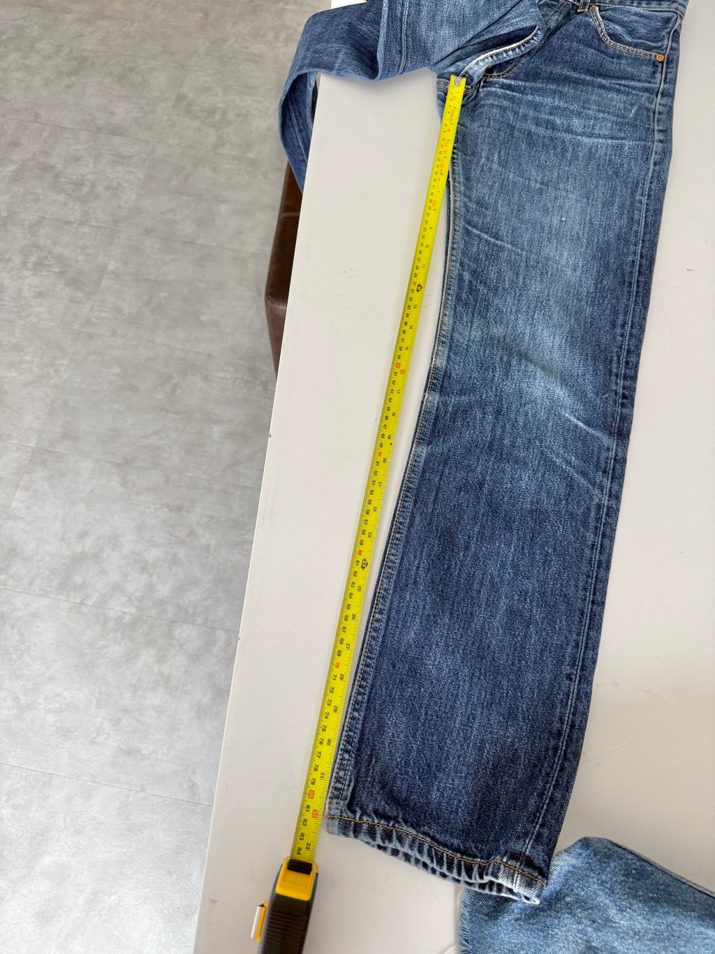 W27 L32 vintage Levis 501s 26/27” measured indigo blue faded  90s 501s