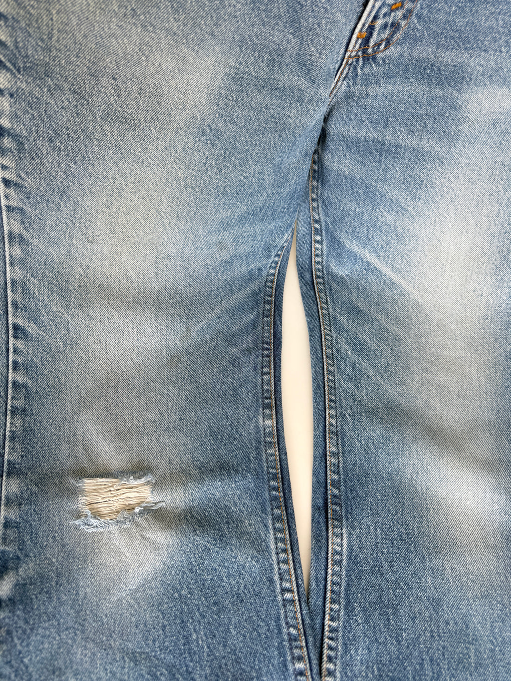 W32 L28 vintage Levis 517 faded medium blue 32” measured waist 517s 80s USA