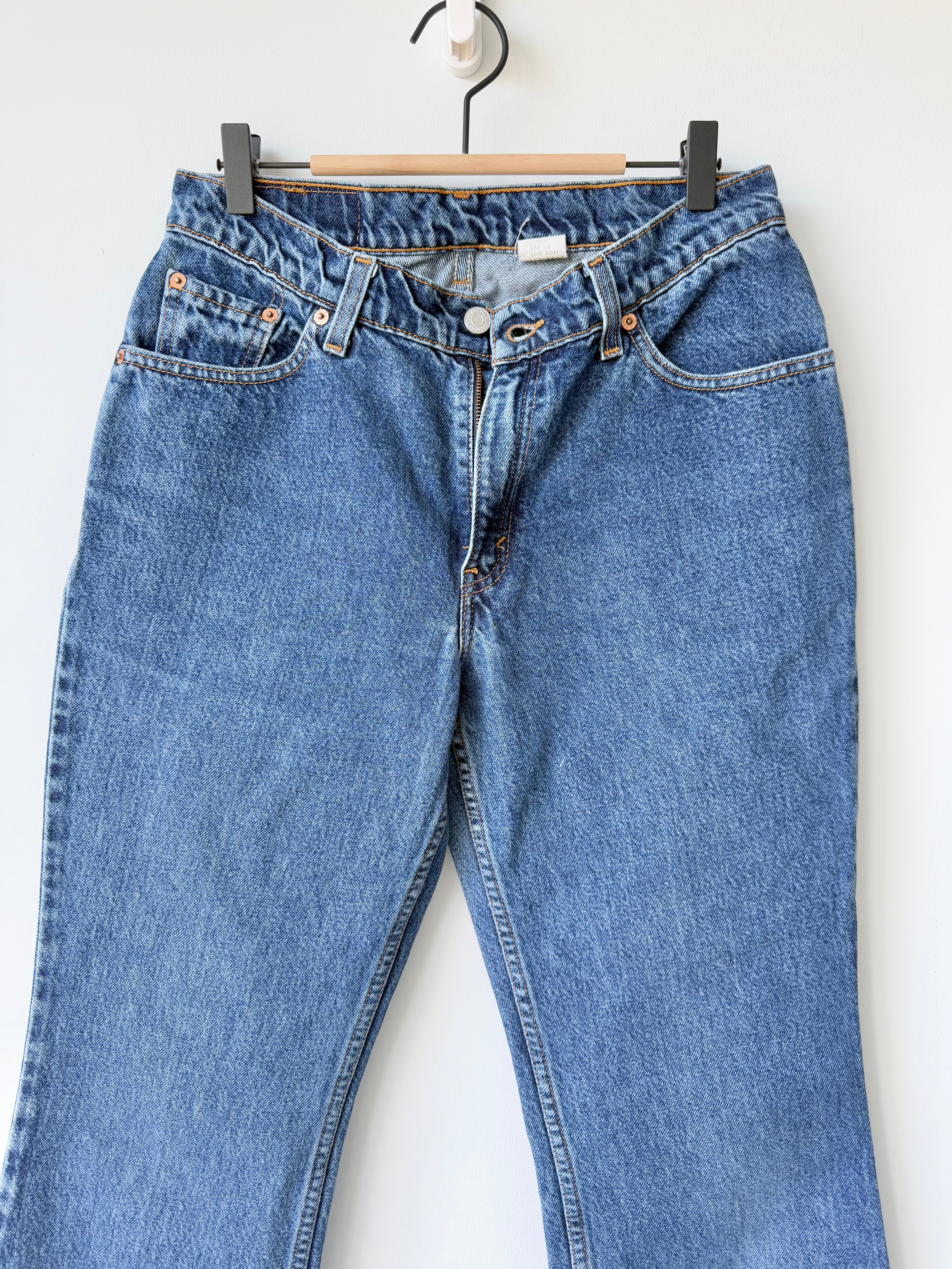 W28 L25 vintage Levis 517 28” measured dark blue 90s Levi’s 517s