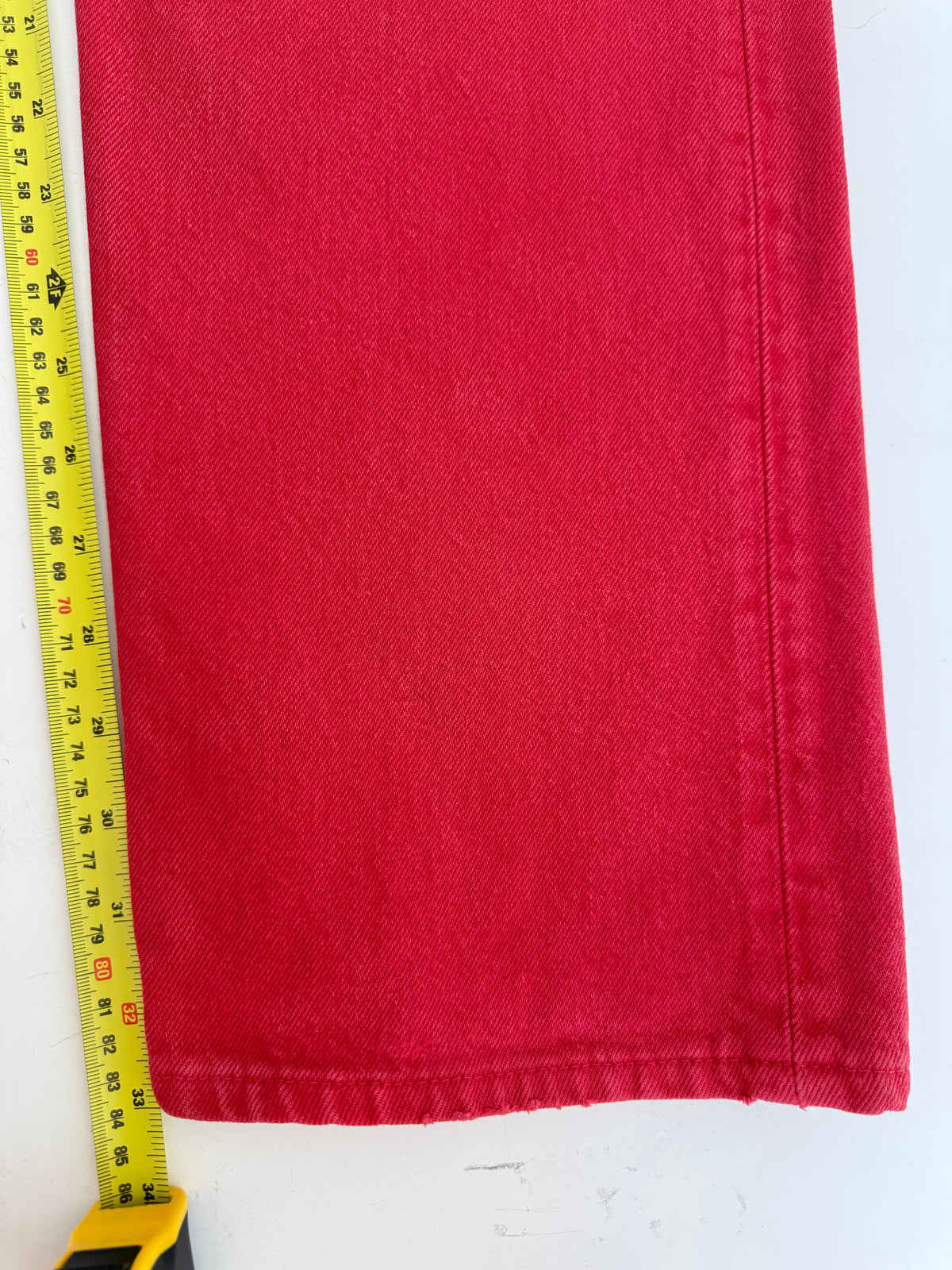 W31 L32 vintage Levis 501s 30/31” measured red denim 90s USA 501s