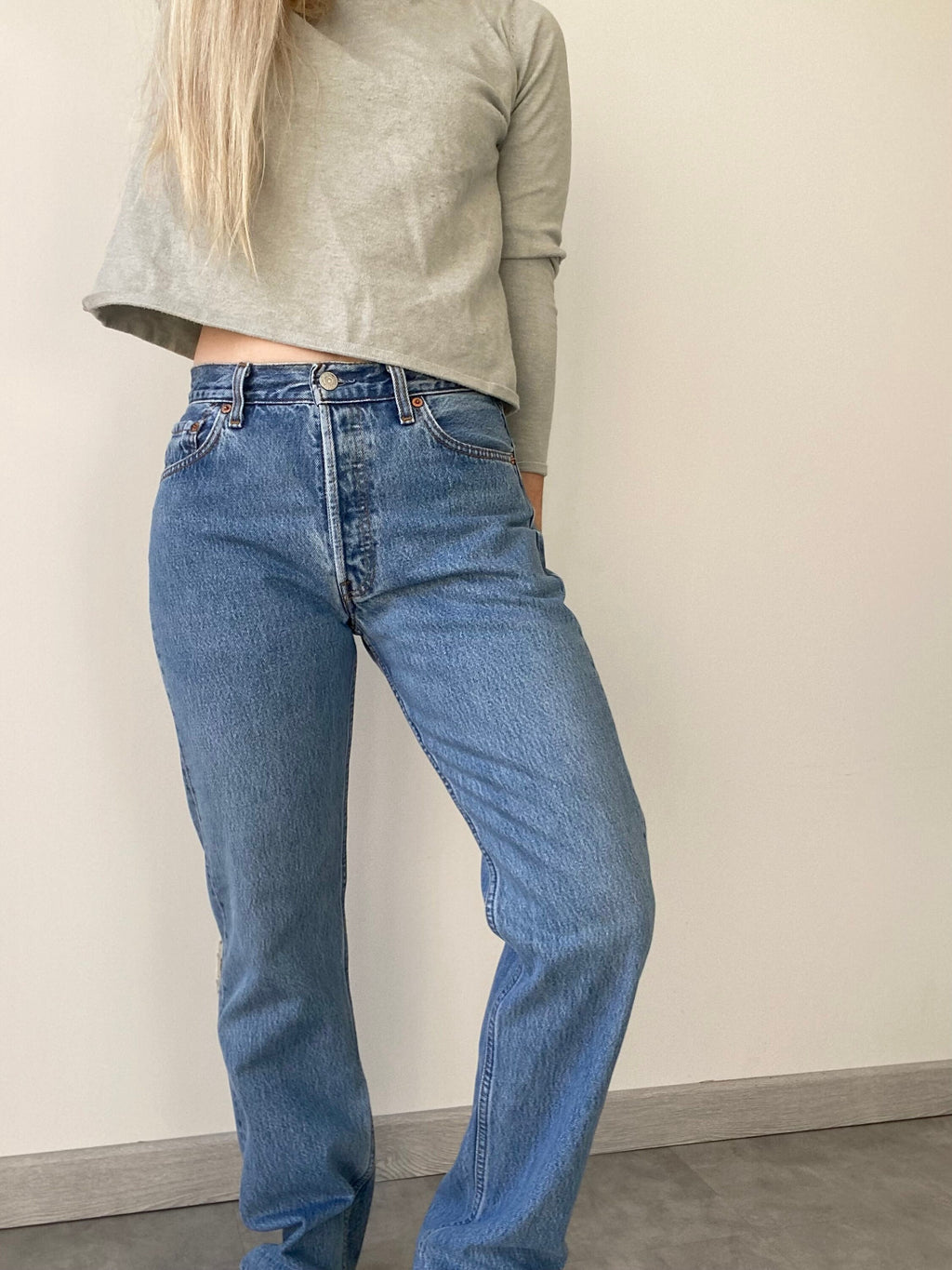 Levis 501 jeans w28 L32 blue denim blue Levi’s vintage 501