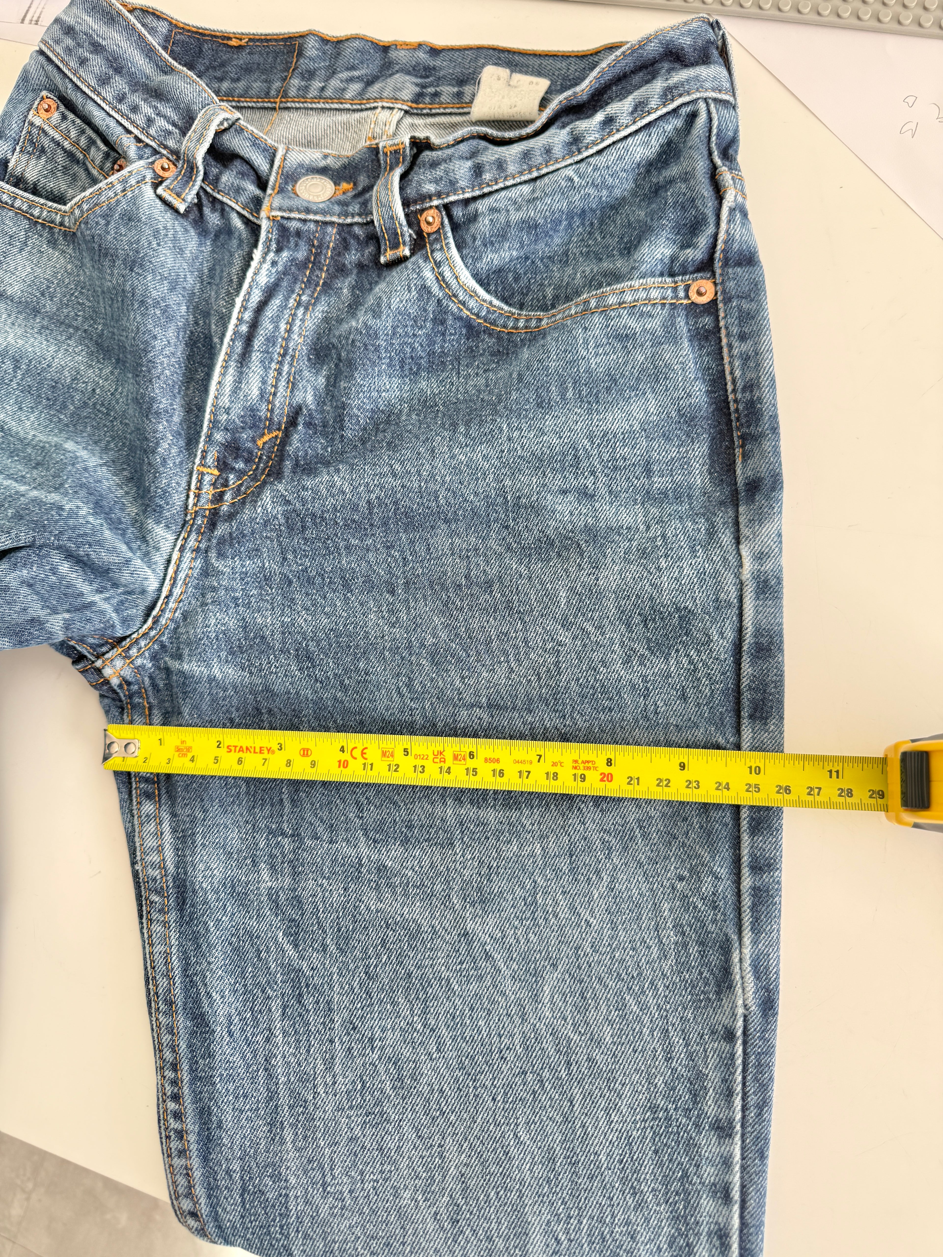 W25 L29 vintage Levis 517 24-25”” measured dark faded blue 90s USA 517s