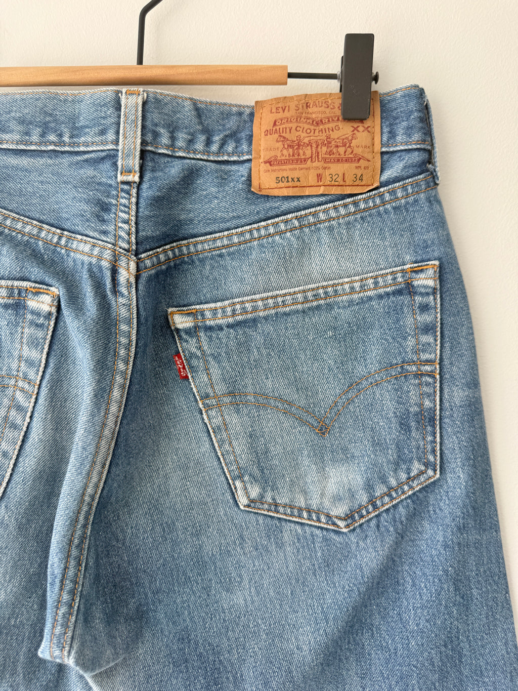 W30 L31 vintage Levis 501xx 29/30” measured waist dark faded blue 501s 90s