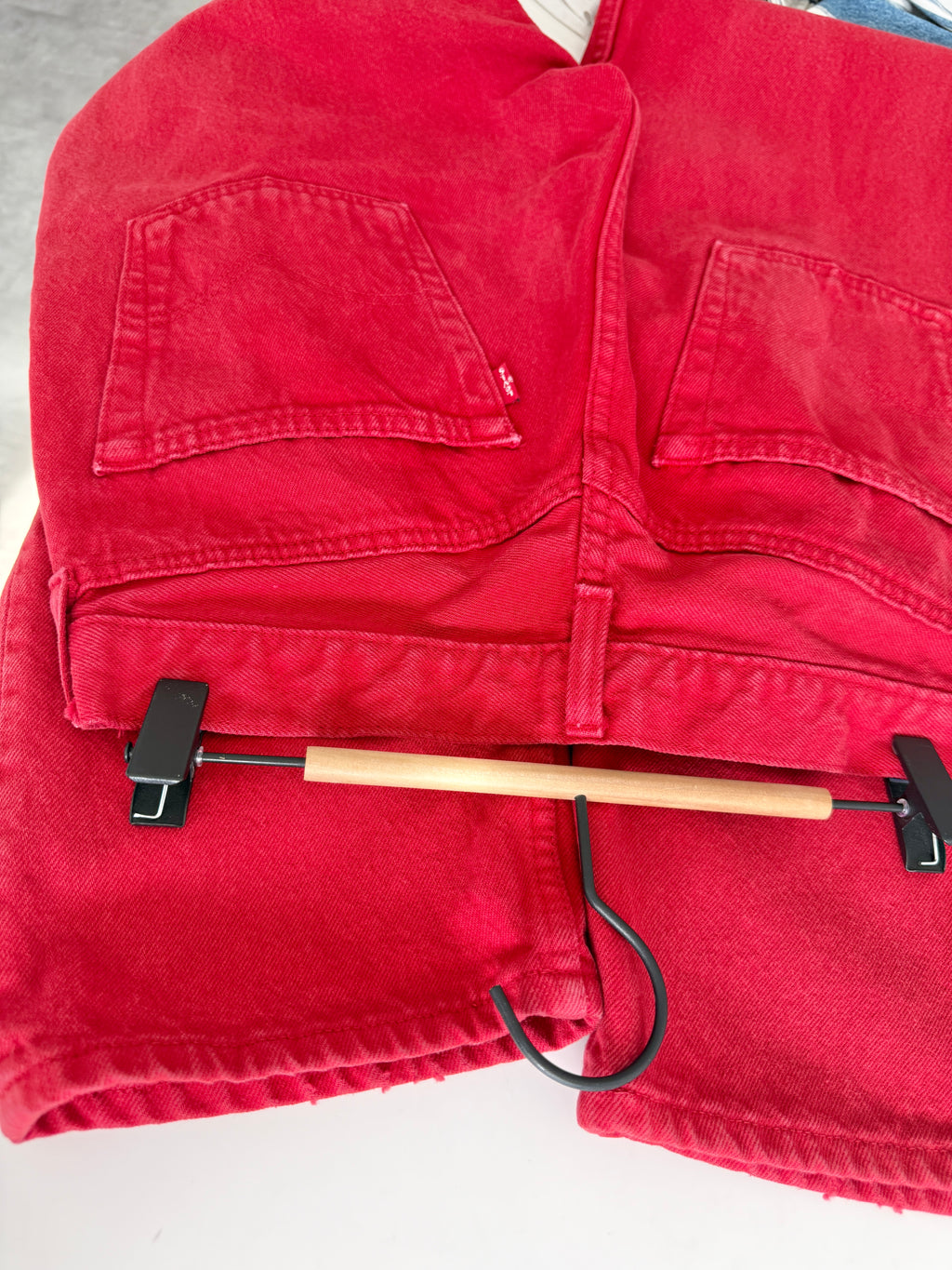 W29 L32 vintage Levis 501 28/29” measured waist red 90s 501s