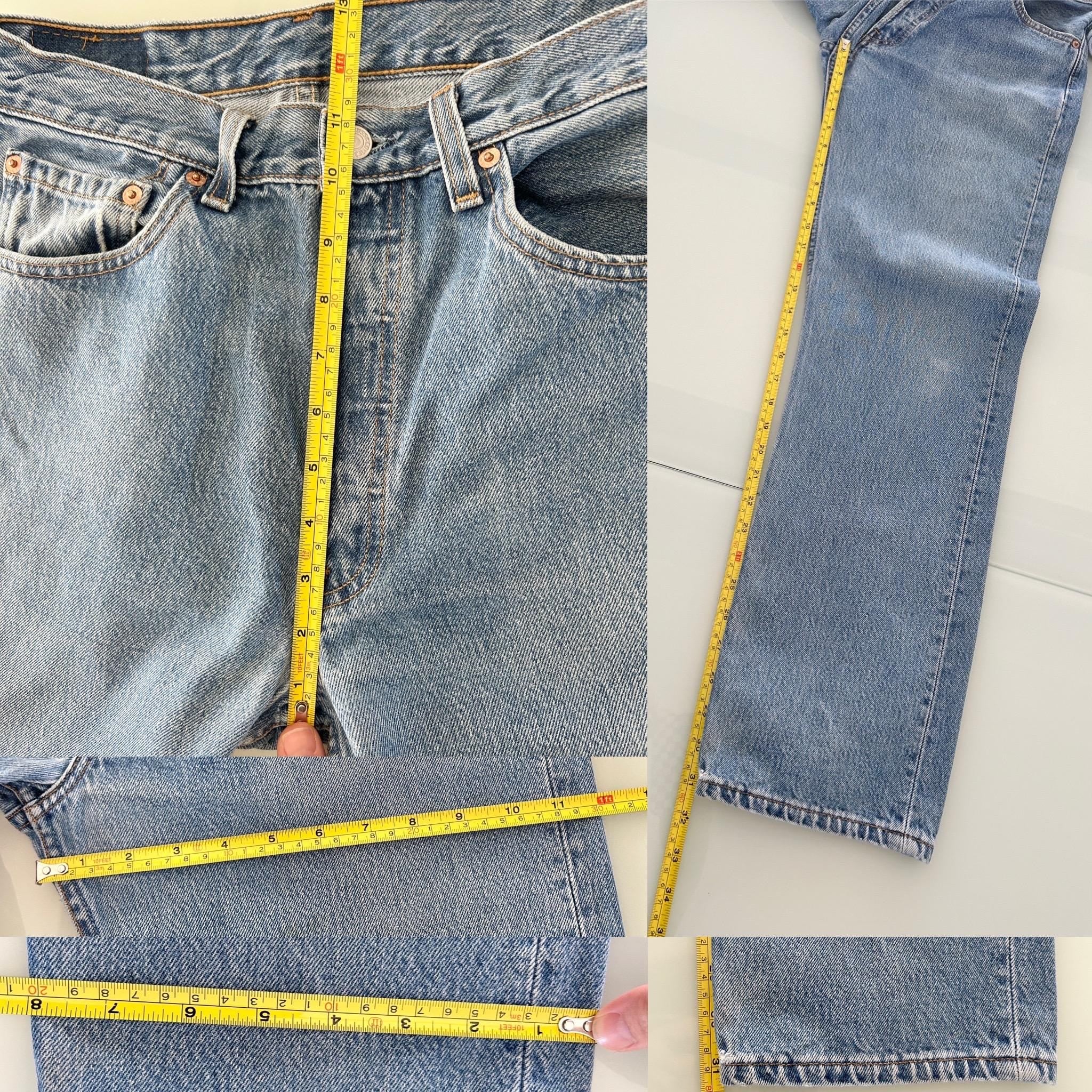 w29 L31 Levis 501 vintage Levi’s medium blue straight leg Levi’s 501 made in USA vintage Levi’s 501  (29” waist)