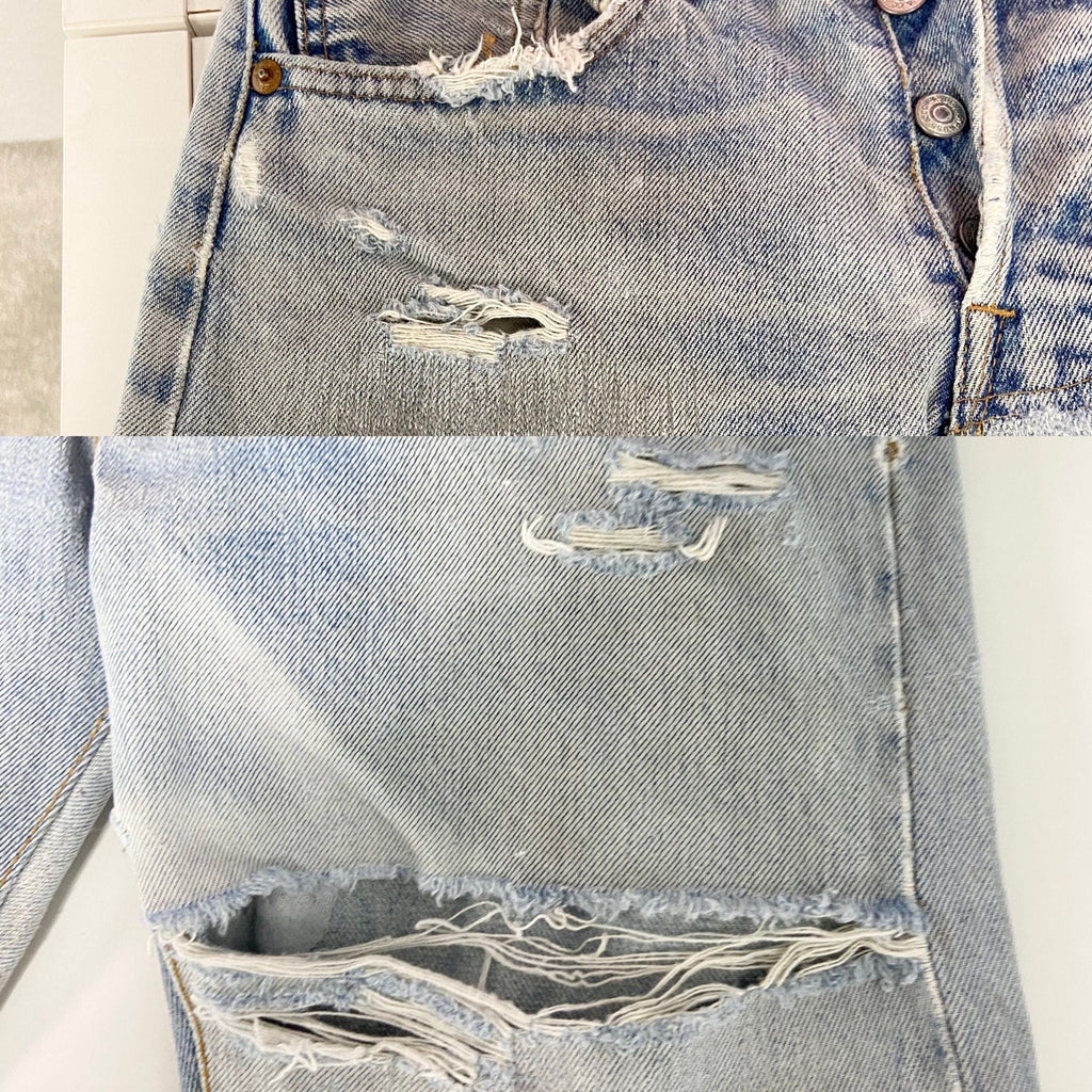 w25 L33 Distressed faded Selvedge redline Levi’s 501 Vintage 80s Levi’s 501
