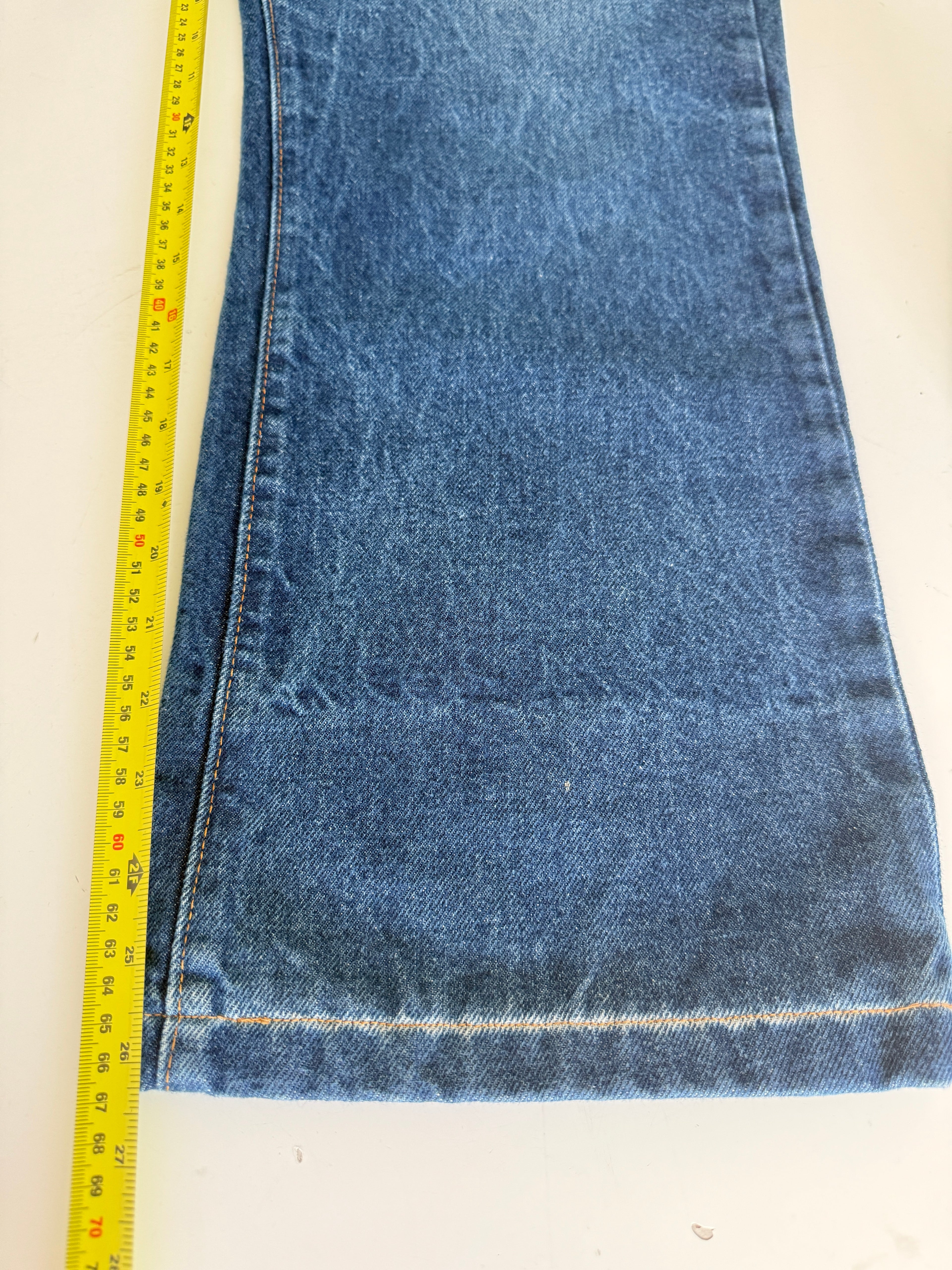 W34 L26 vintage Levis 517 34” measured light blue fade denim 90s Levi’s 517s USA